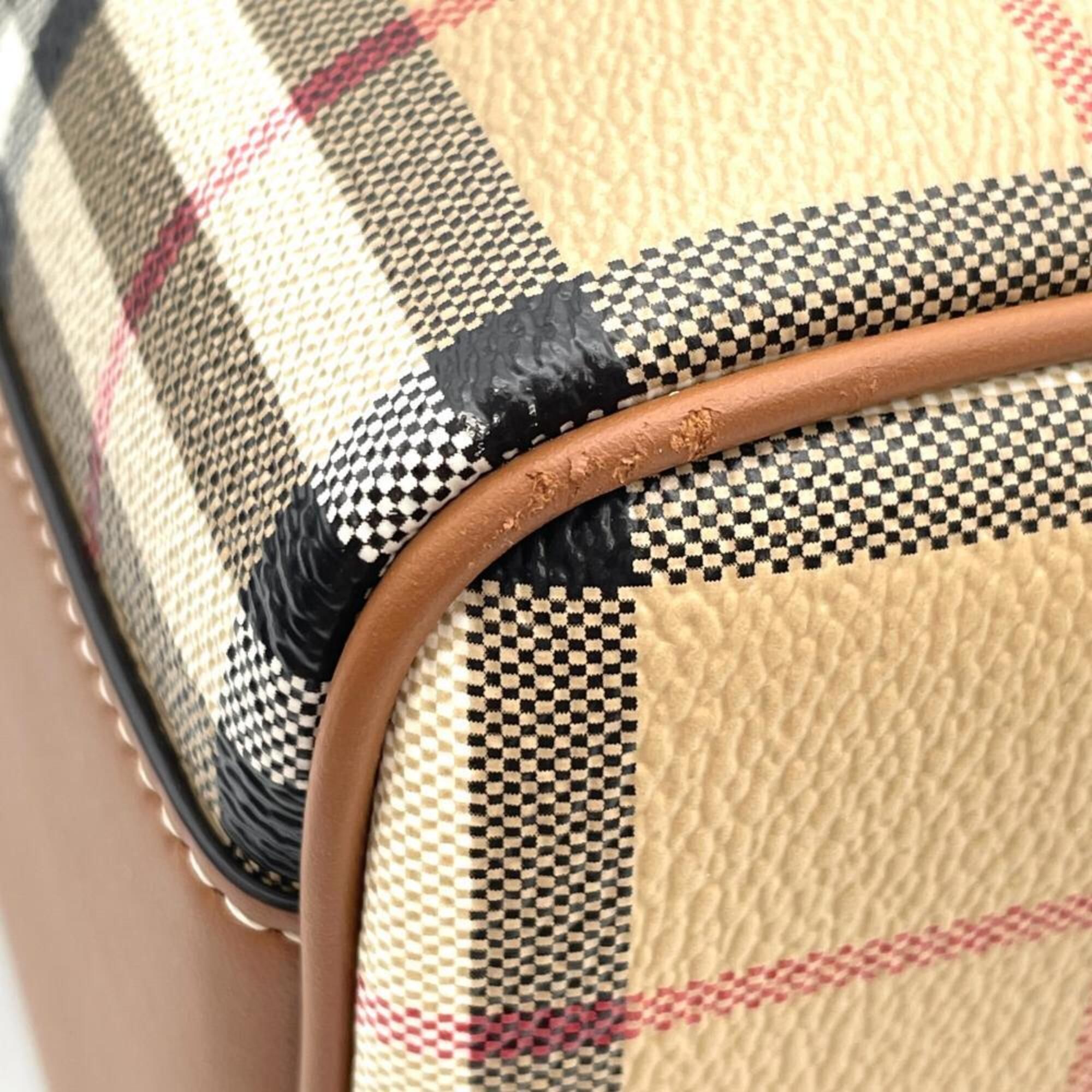 Polyester Elastane Cotton Leather Boston Bag (Pre-Owned) - Burberry - Modalova