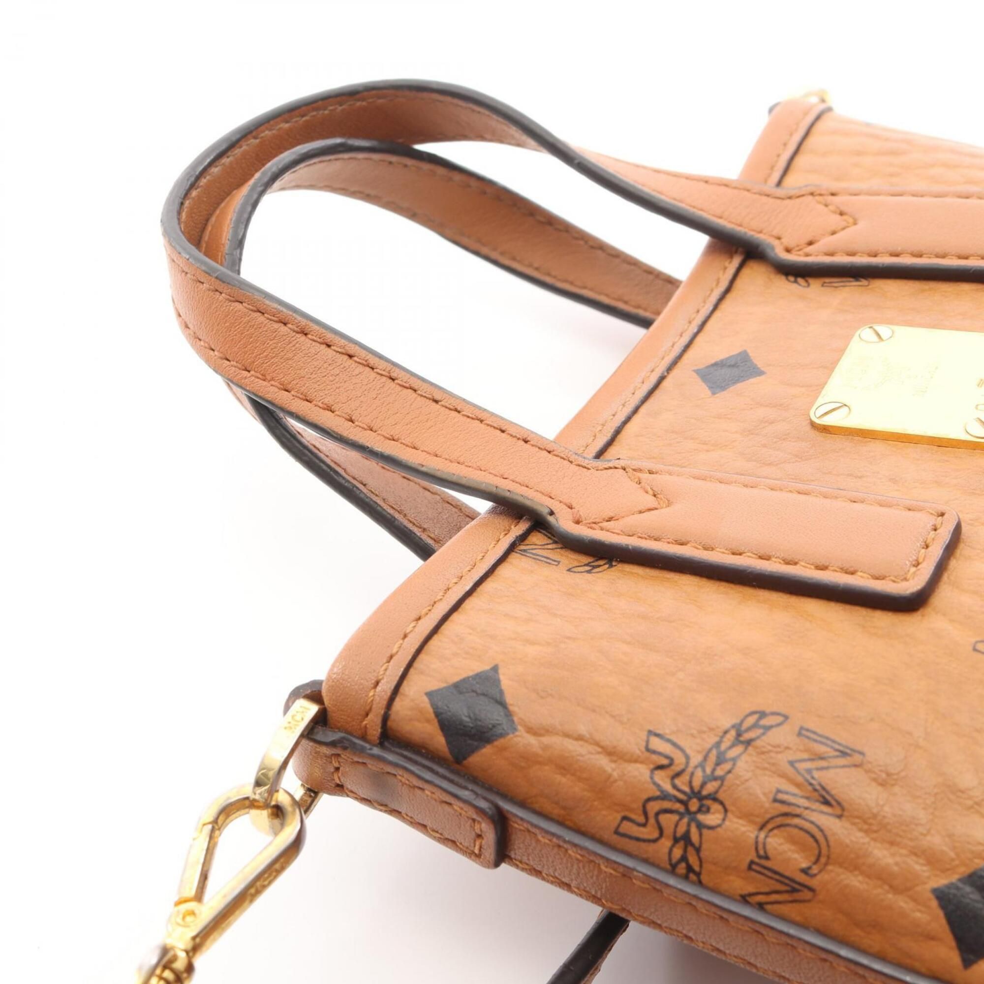 Coated Canvas Leather Handbag (Pre-Owned) - MCM - Modalova