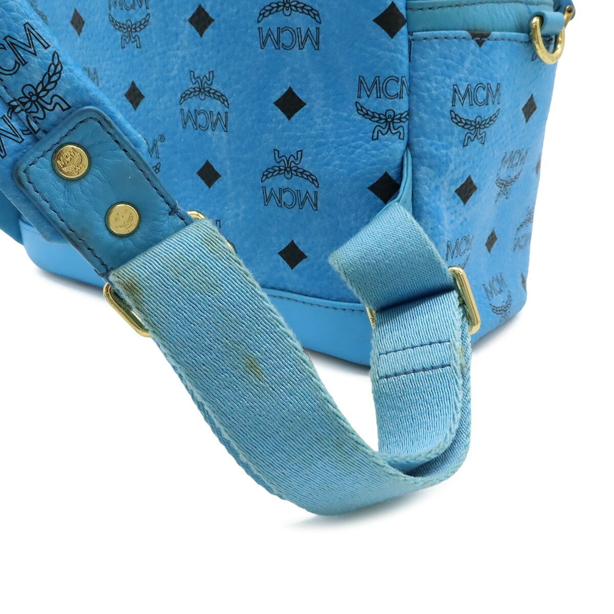 Visetos Coated Canvas Leather Backpack Shoulder Bag (Pre-Owned) - MCM - Modalova