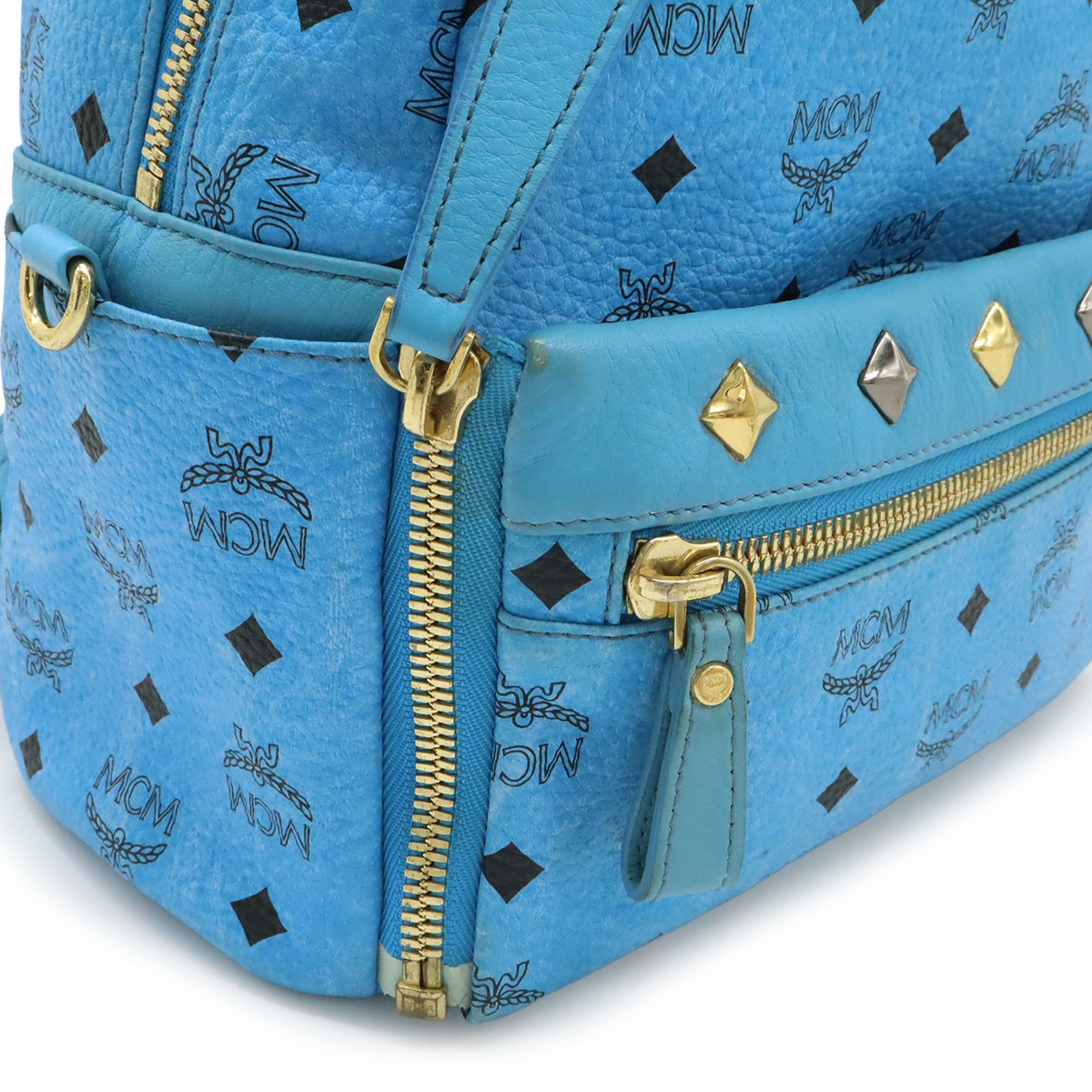 Visetos Coated Canvas Leather Backpack Shoulder Bag (Pre-Owned) - MCM - Modalova