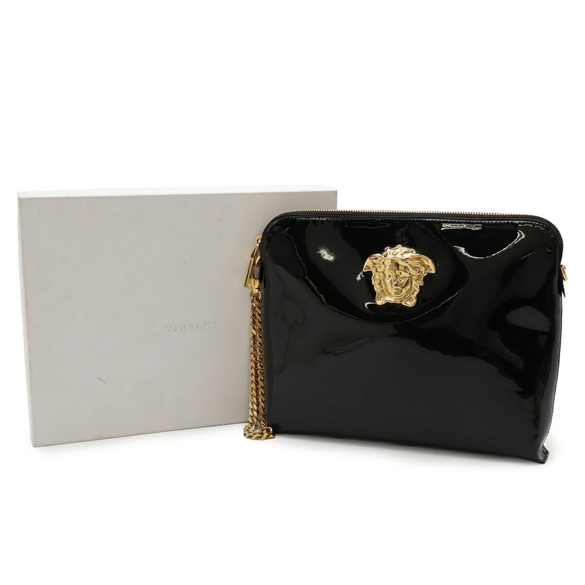Leather Clutch Bag (Pre-Owned) - Versace - Modalova