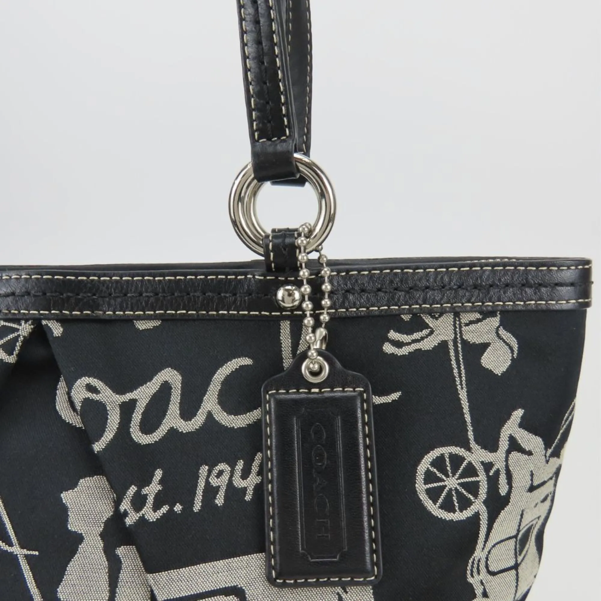 Canvas Leather Tote Bag (Pre-Owned) - Coach - Modalova