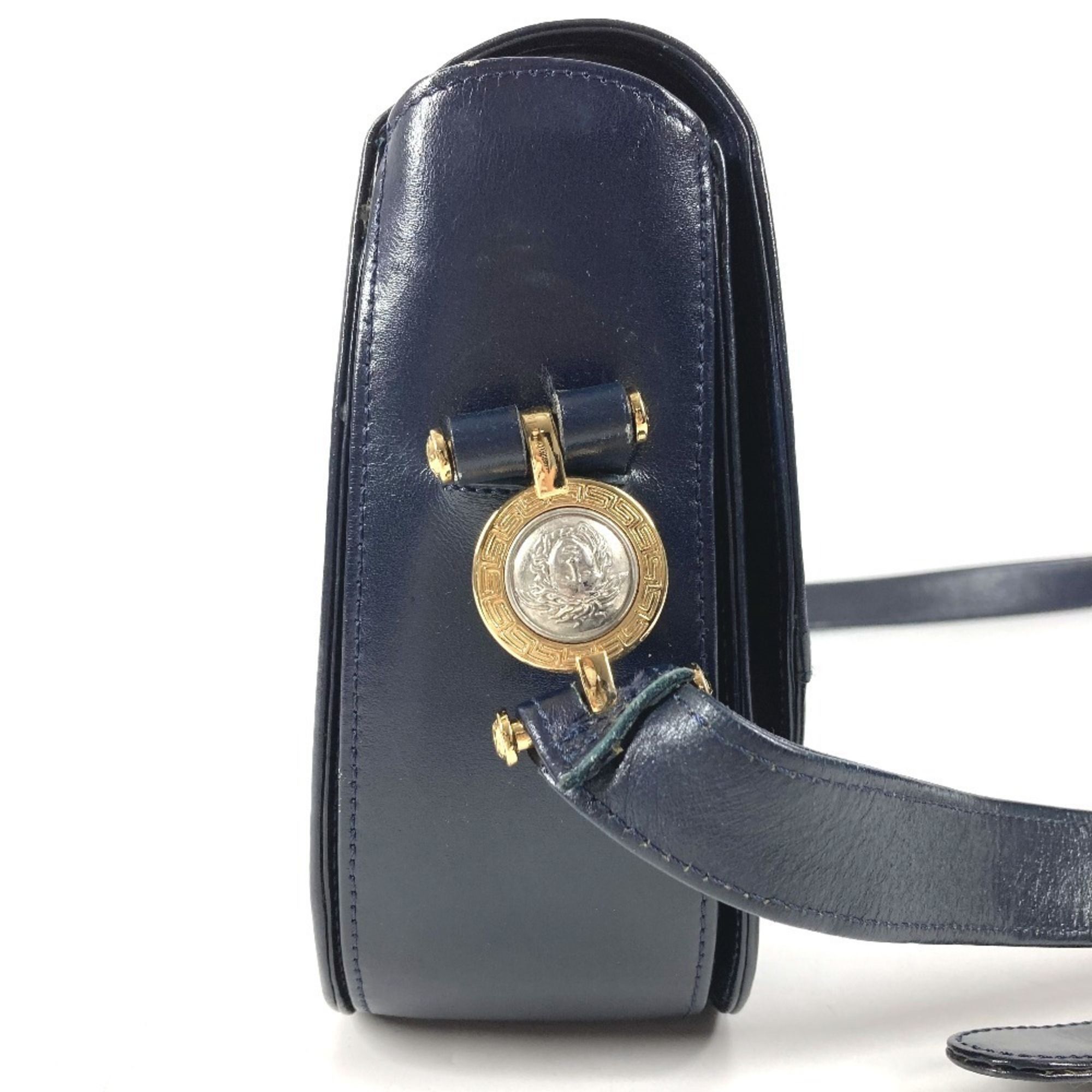 Leather Shoulder Bag (Pre-Owned) - Versace - Modalova