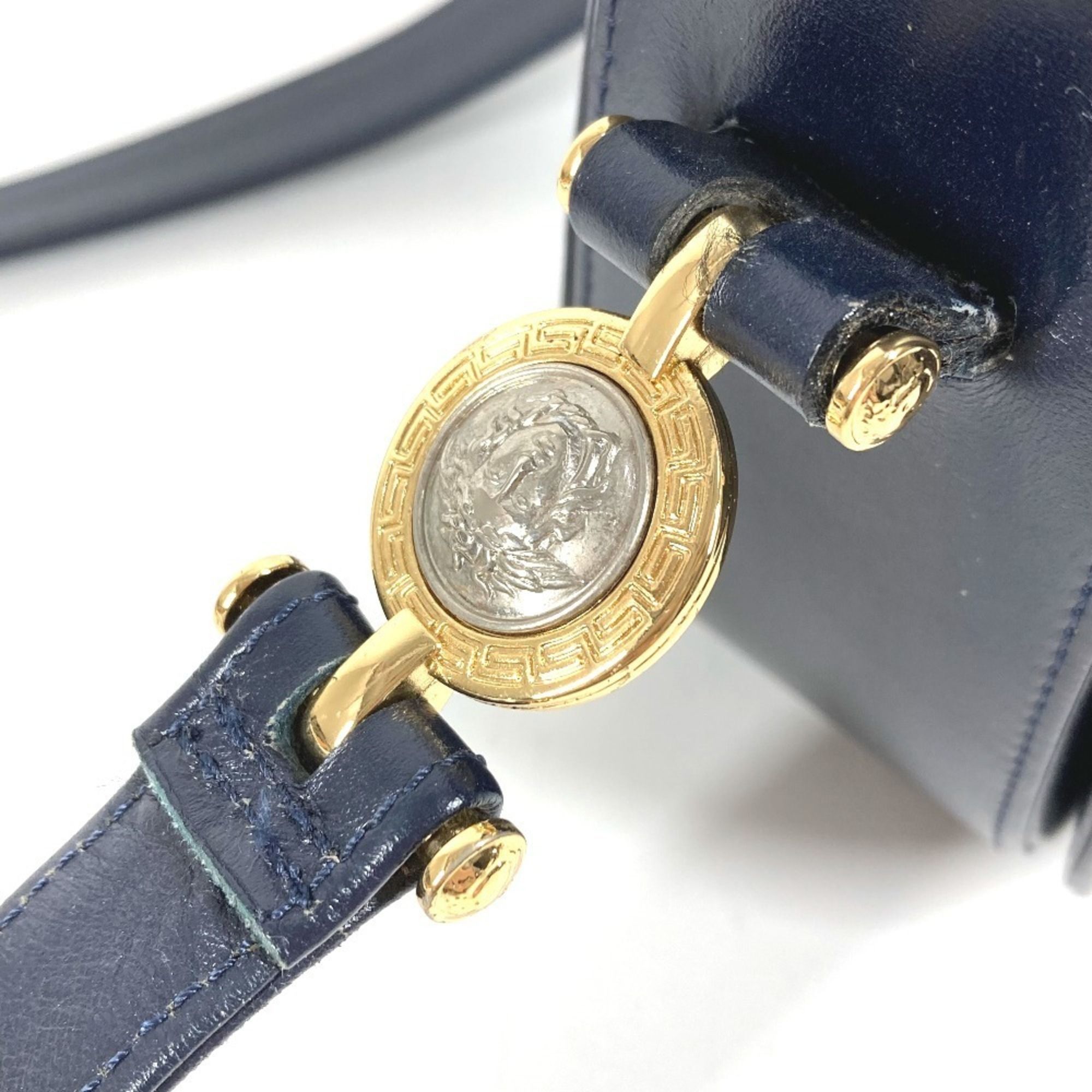 Leather Shoulder Bag (Pre-Owned) - Versace - Modalova