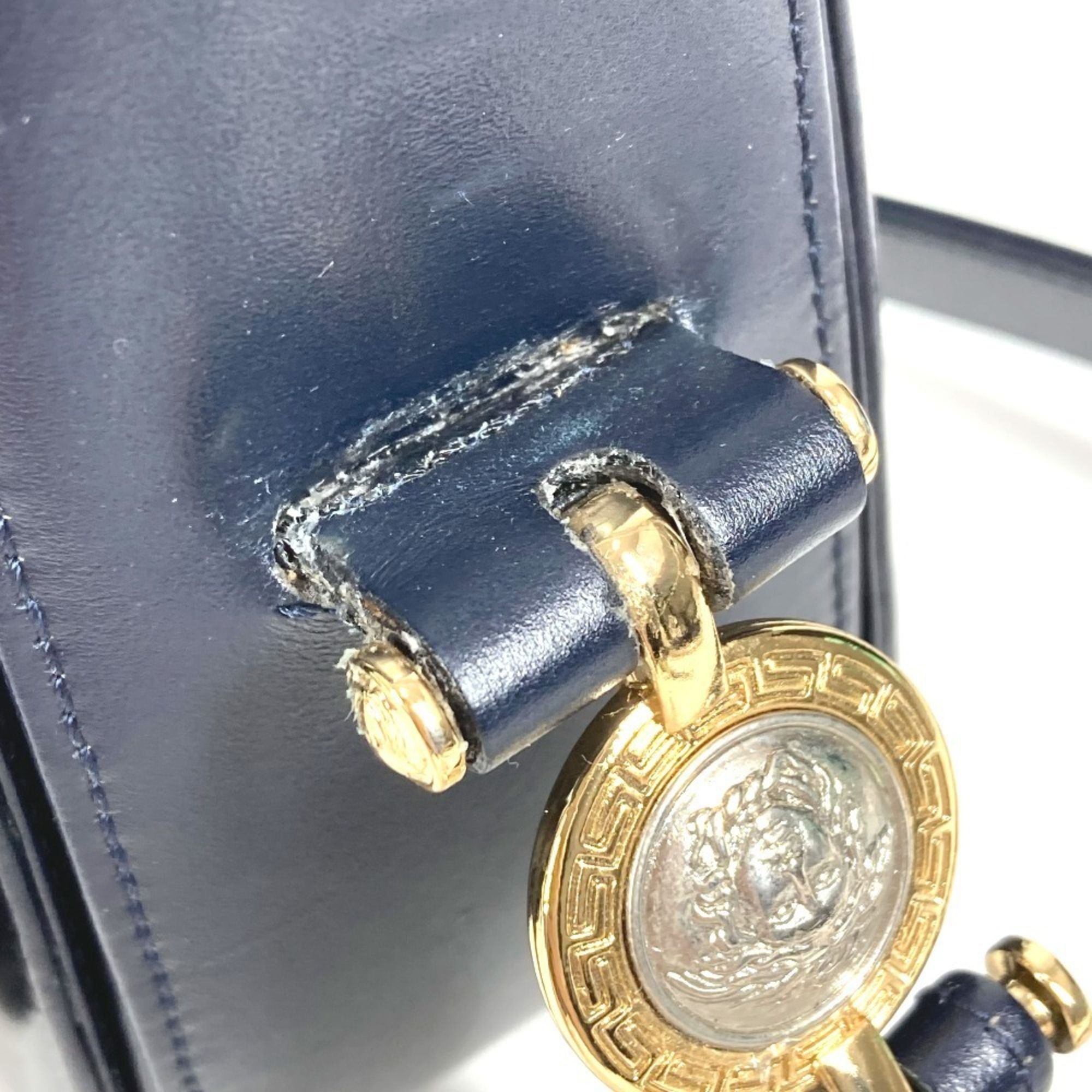 Leather Shoulder Bag (Pre-Owned) - Versace - Modalova