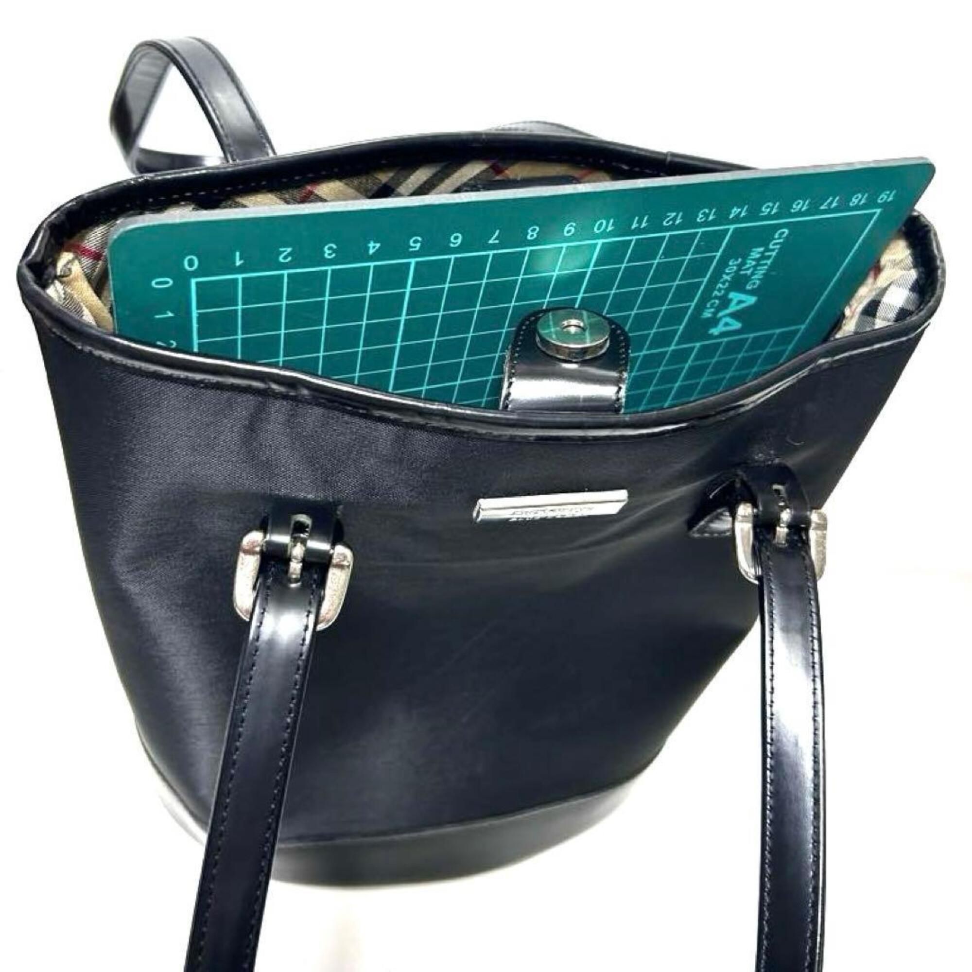 Nylon Leather Shoulder Bag Tote Bag (Pre-Owned) - Blue Label - Modalova