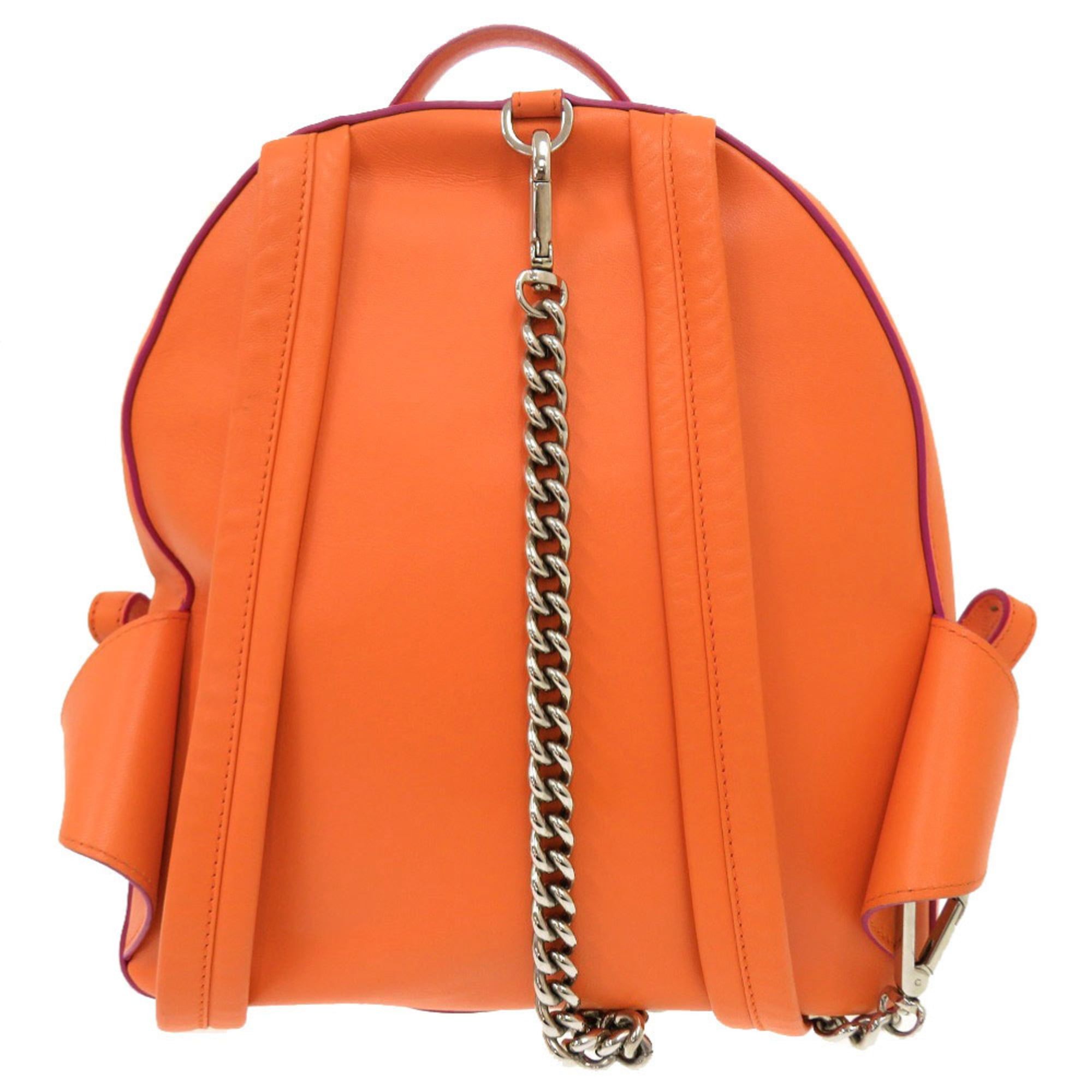 Leather Backpack (Pre-Owned) - Versace - Modalova