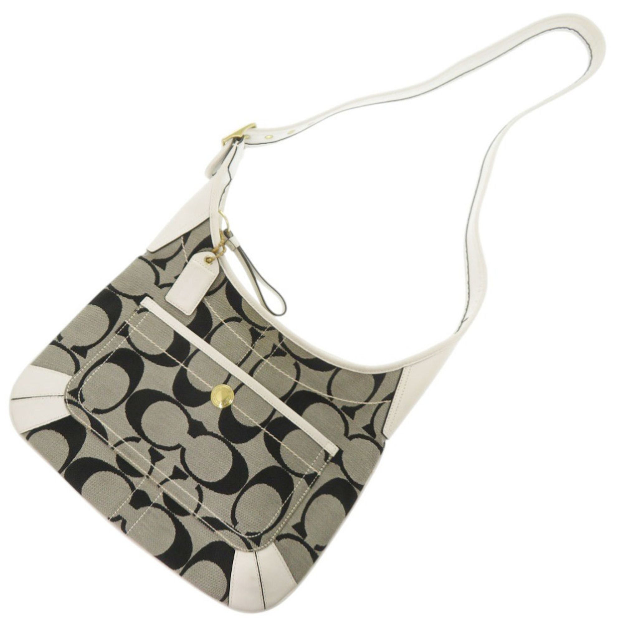 Canvas Leather Shoulder Bag (Pre-Owned) - Coach - Modalova