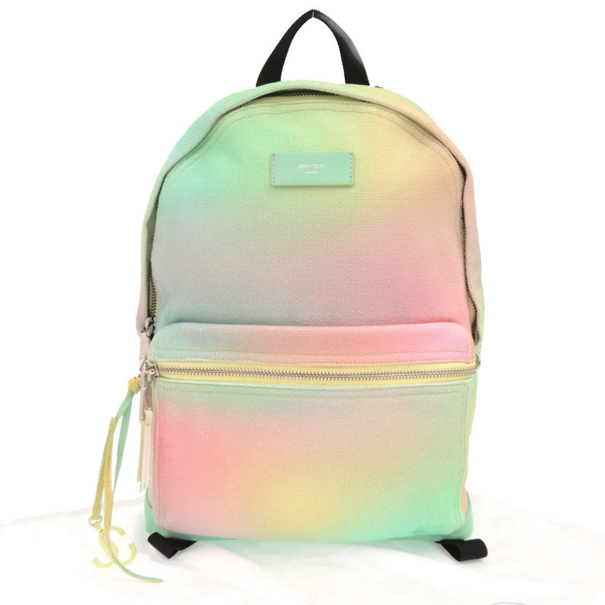 Canvas Leather Backpack (Pre-Owned) - Jimmy Choo - Modalova