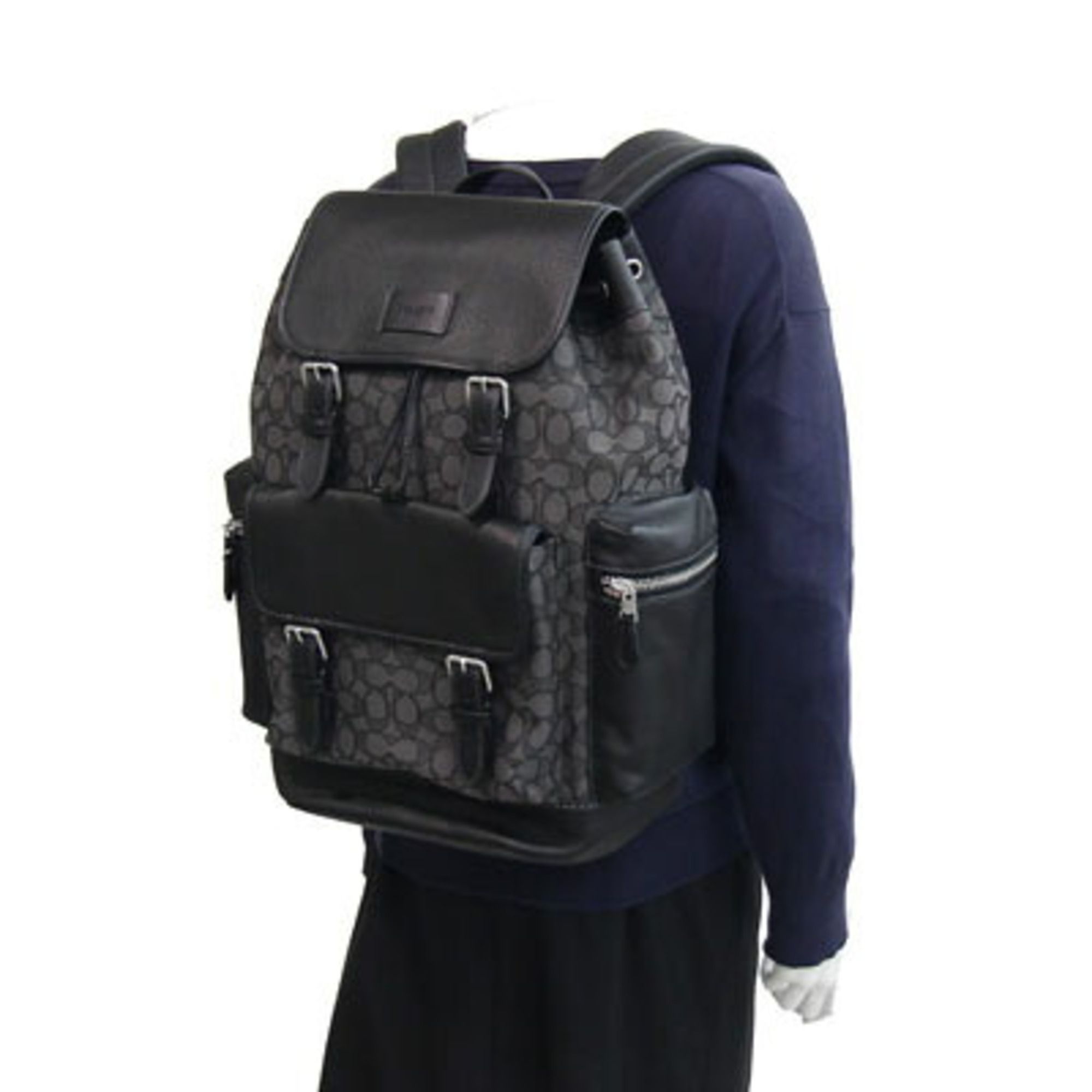 Signature Canvas Leather Backpack (Pre-Owned) - Coach - Modalova