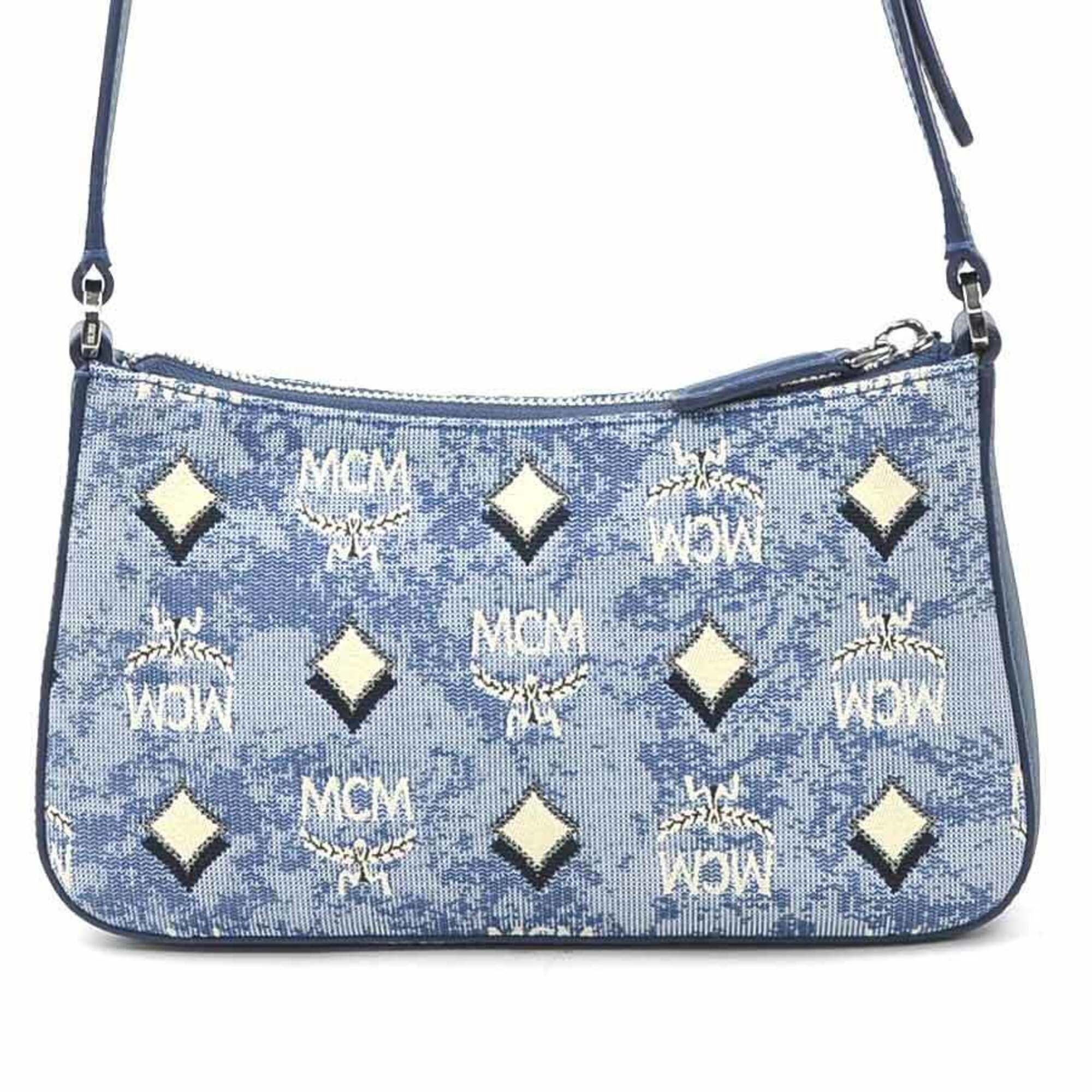 Canvas Leather Shoulder Bag (Pre-Owned) - MCM - Modalova