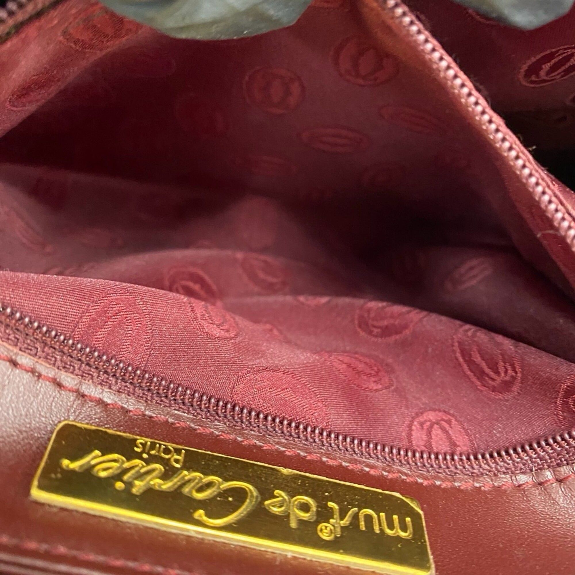 Leather Pochette Shoulder Bag (Pre-Owned) - Cartier - Modalova