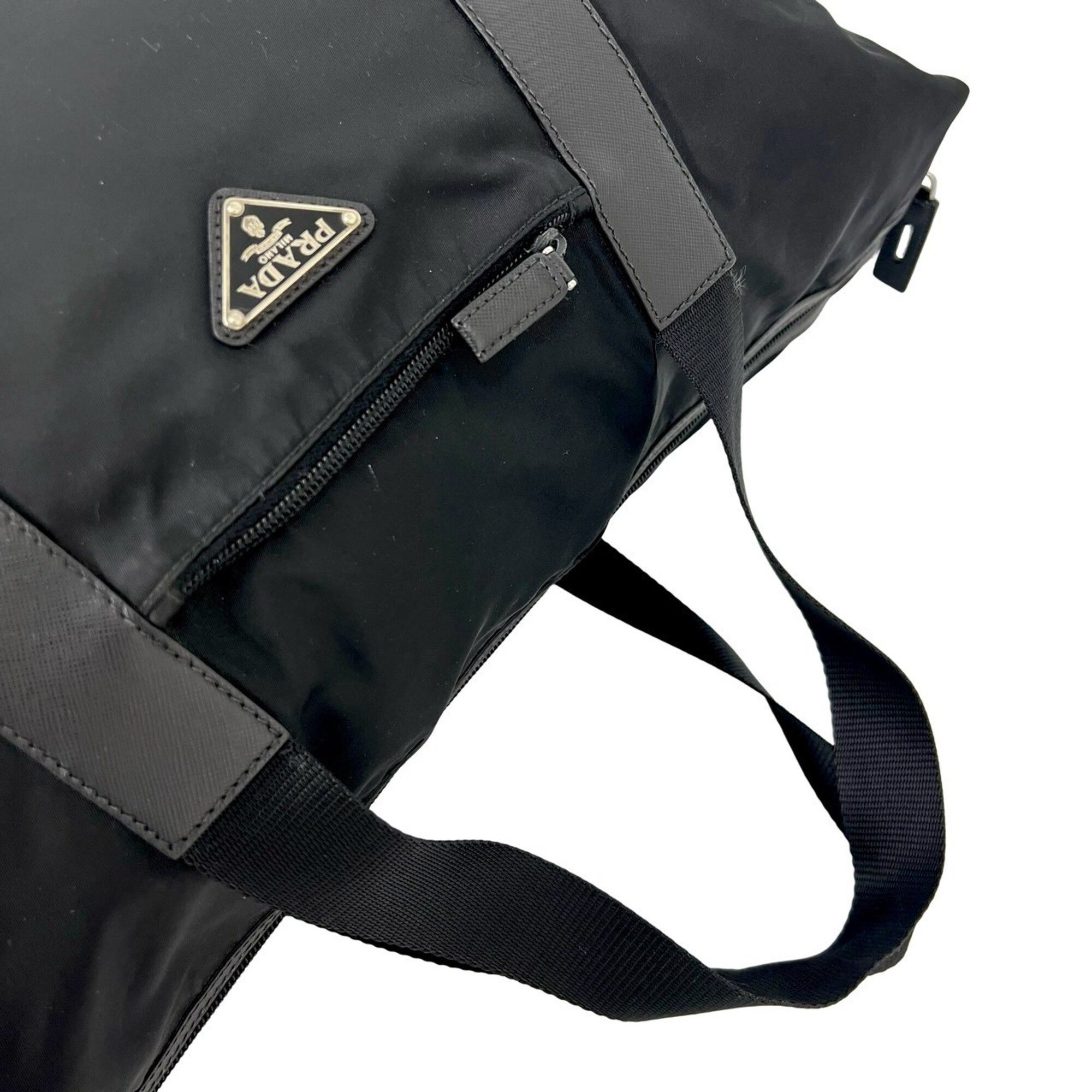 Nylon Leather Boston Bag (Pre-Owned) - Prada - Modalova