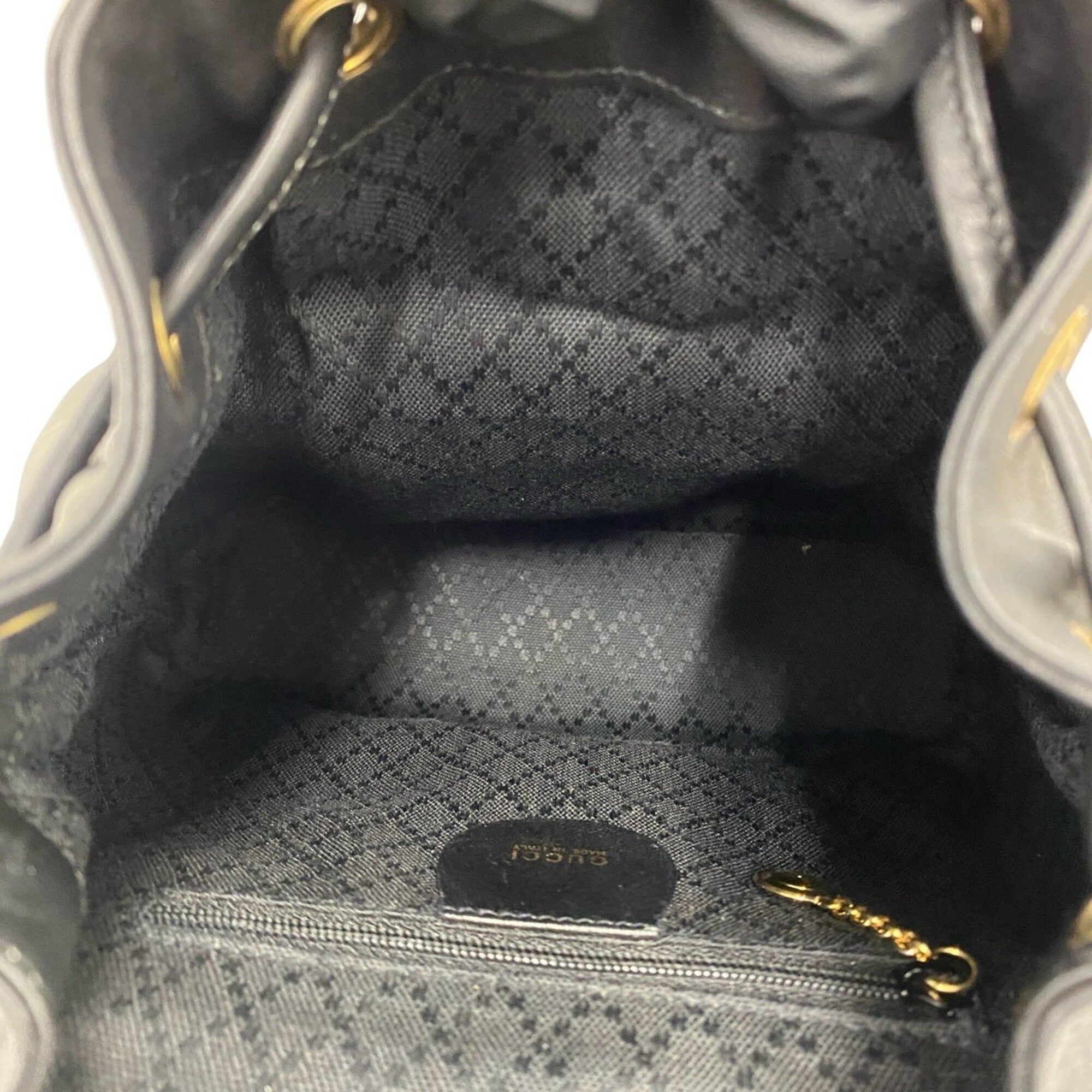 Leather Bamboo Backpack (Pre-Owned) - Gucci - Modalova