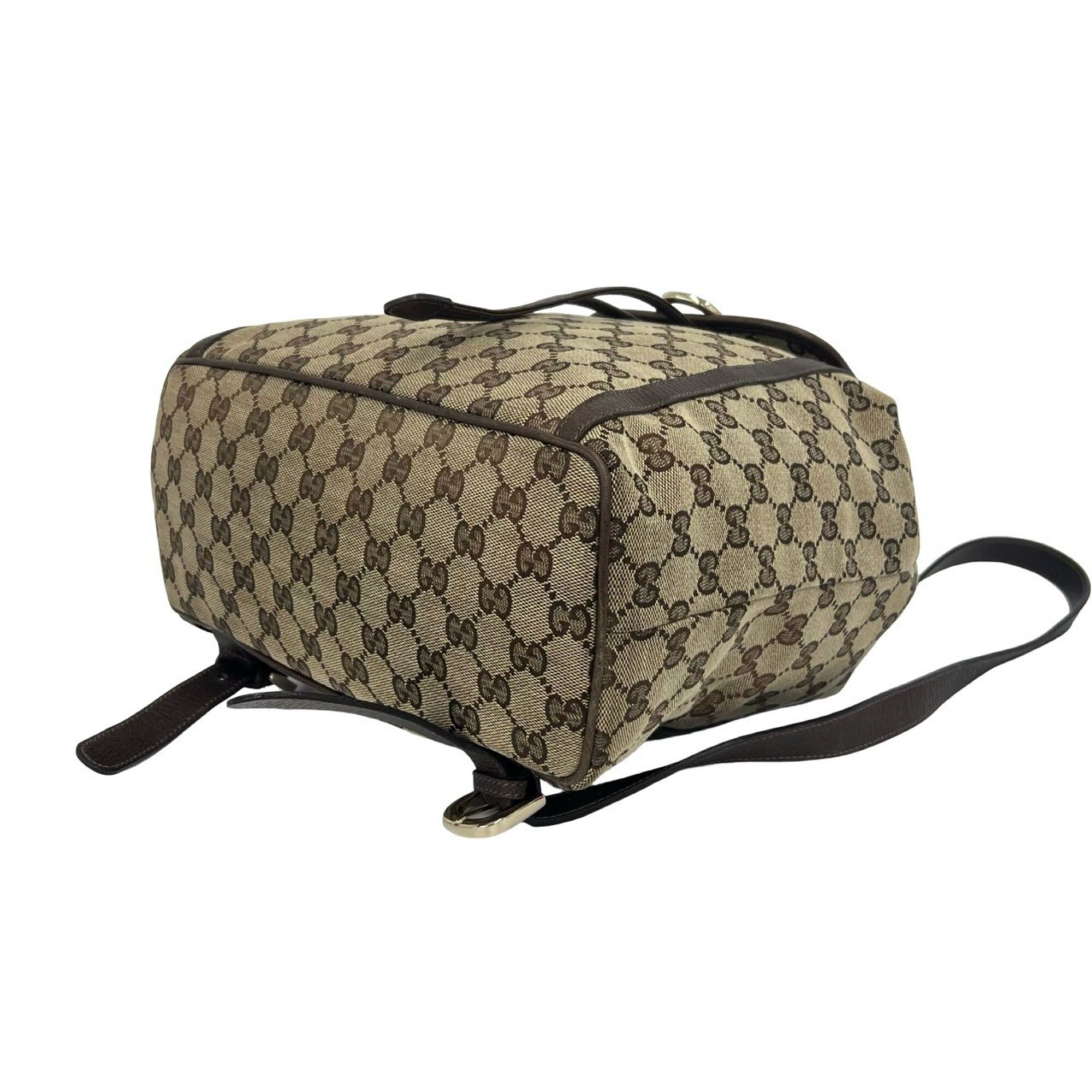 Canvas Leather Backpack (Pre-Owned) - Gucci - Modalova