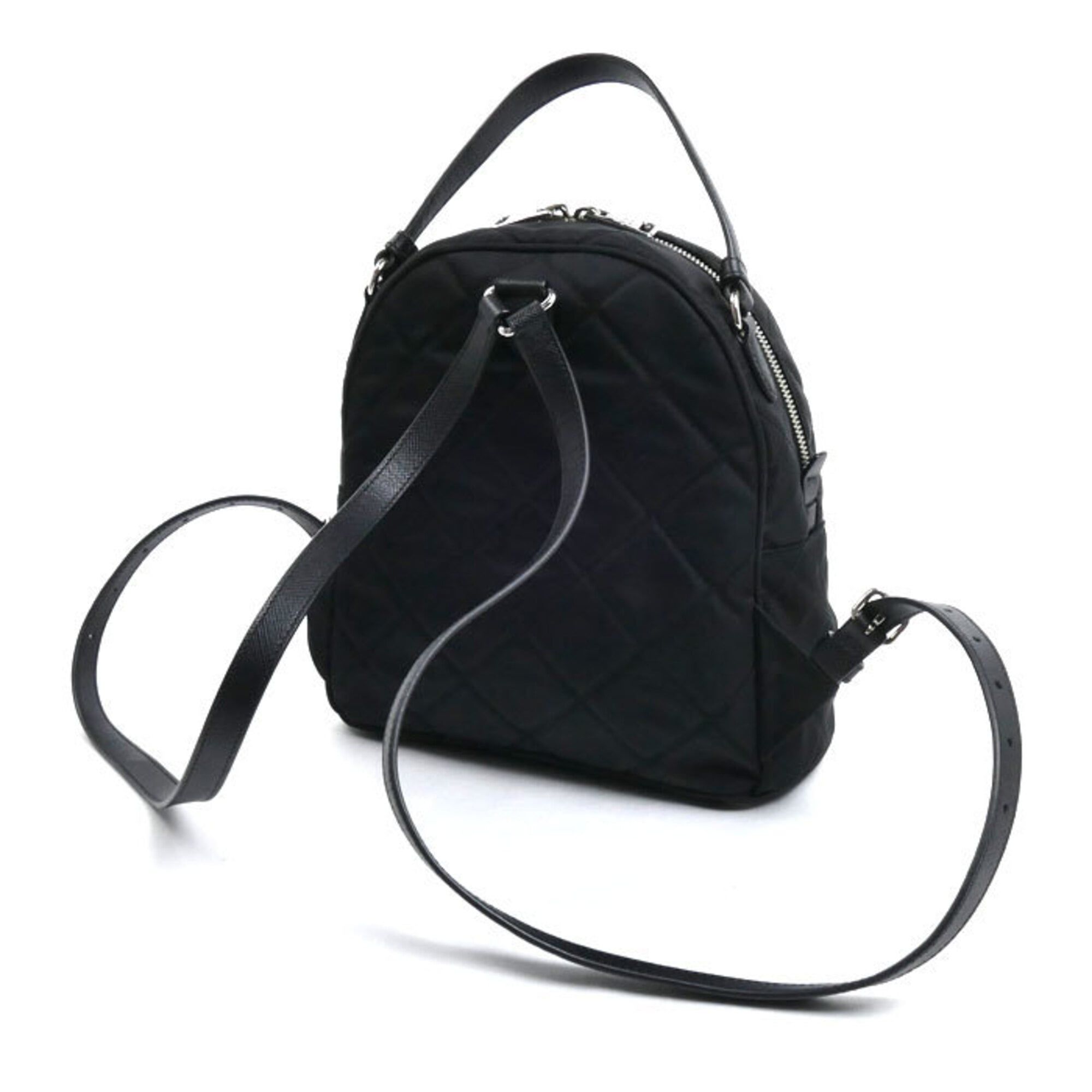 Nylon Leather Backpack (Pre-Owned) - Prada - Modalova