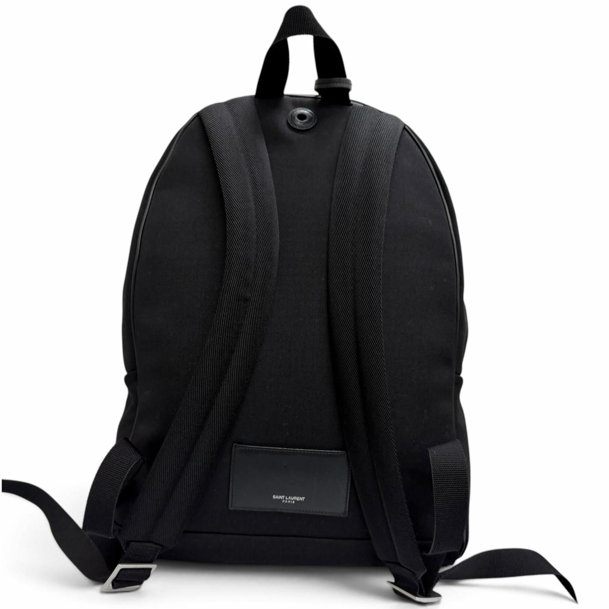 Canvas Leather Backpack (Pre-Owned) - Saint Laurent - Modalova