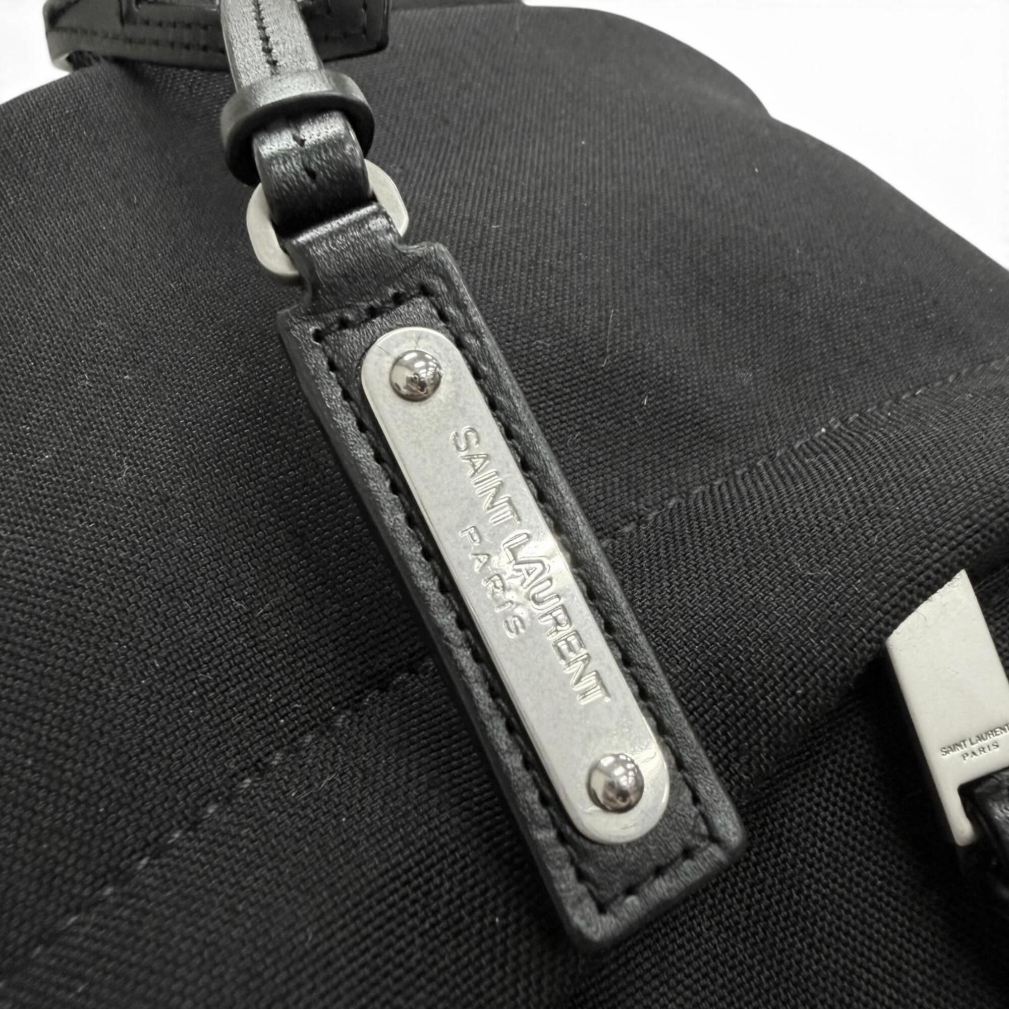 Canvas Leather Backpack (Pre-Owned) - Saint Laurent - Modalova