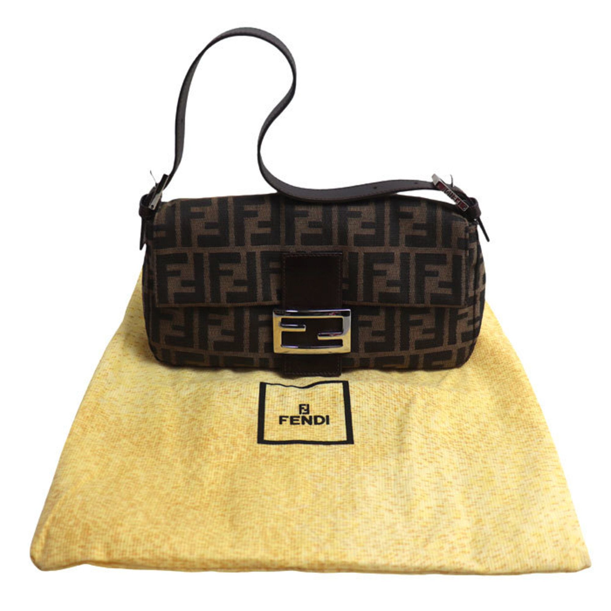 Canvas Leather Shoulder Bag (Pre-Owned) - Fendi - Modalova