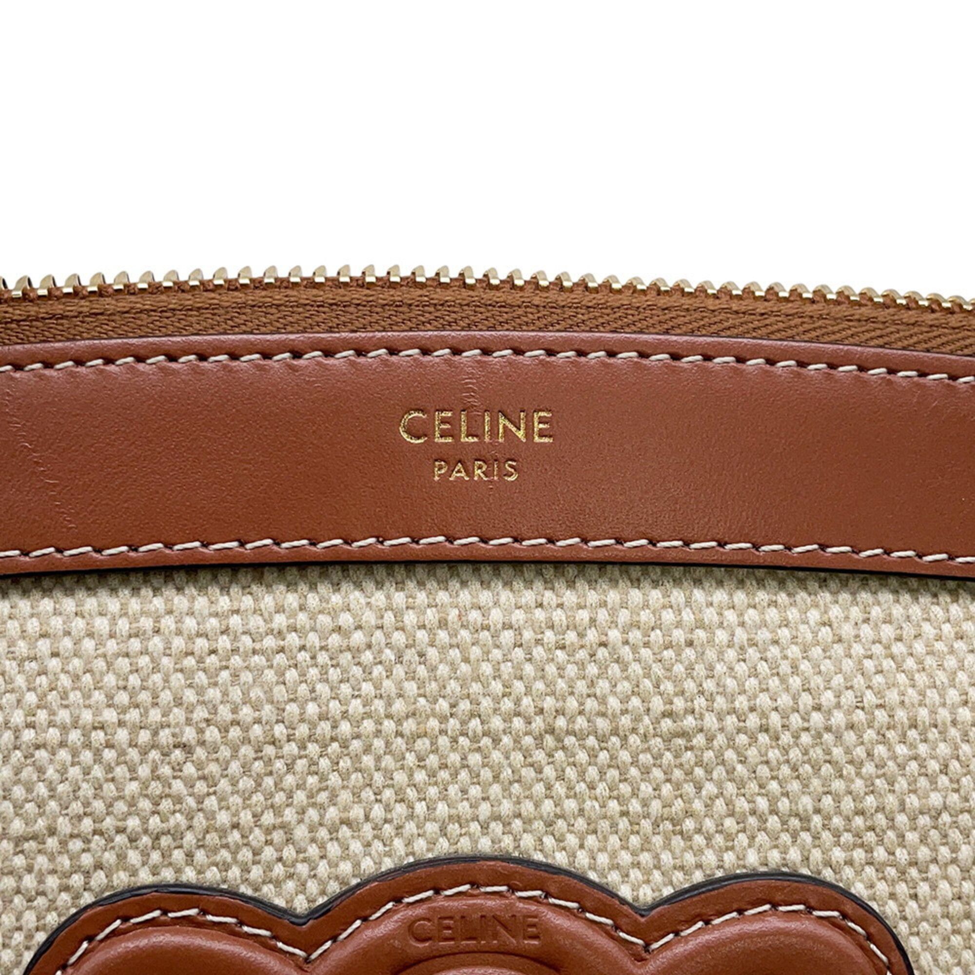 Canvas Leather Handbag Pouch (Pre-Owned) - Celine - Modalova