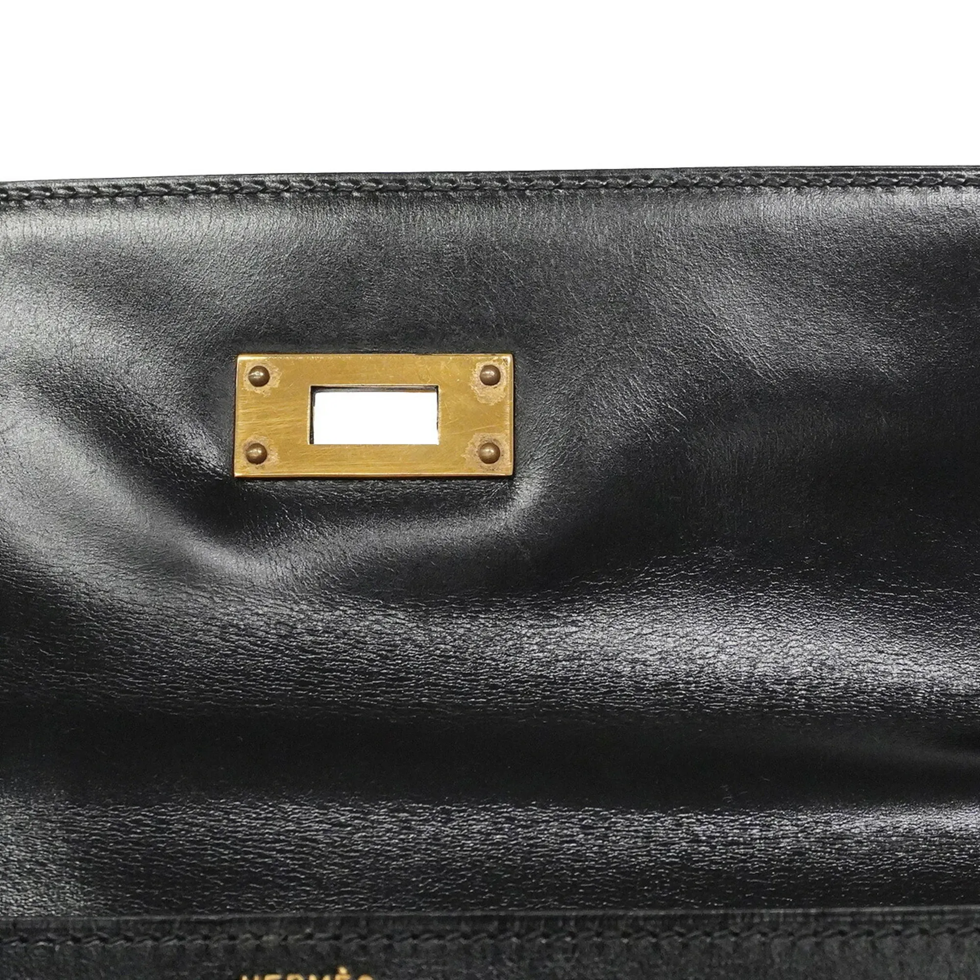 Box Calf Leather Handbag (Pre-Owned) - Hermes - Modalova