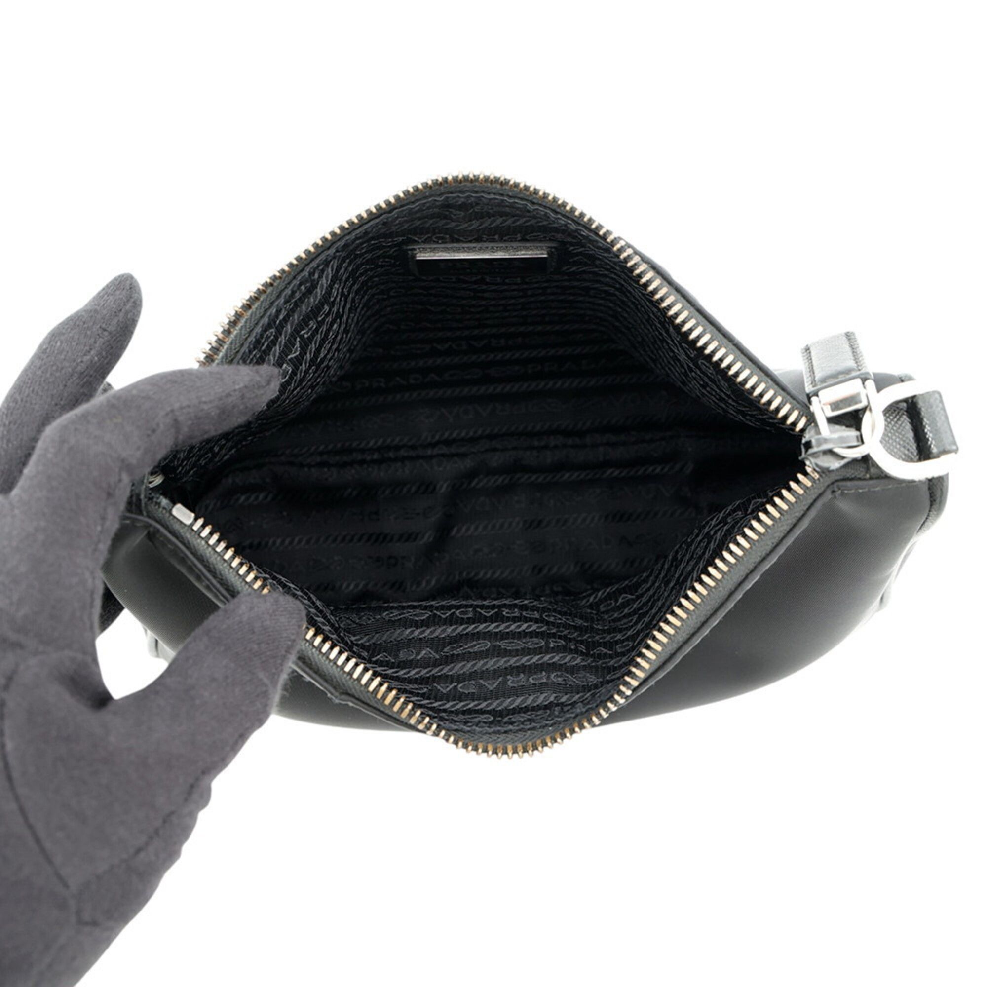 Nylon Leather Handbag Pouch Shoulder Bag (Pre-Owned) - Prada - Modalova
