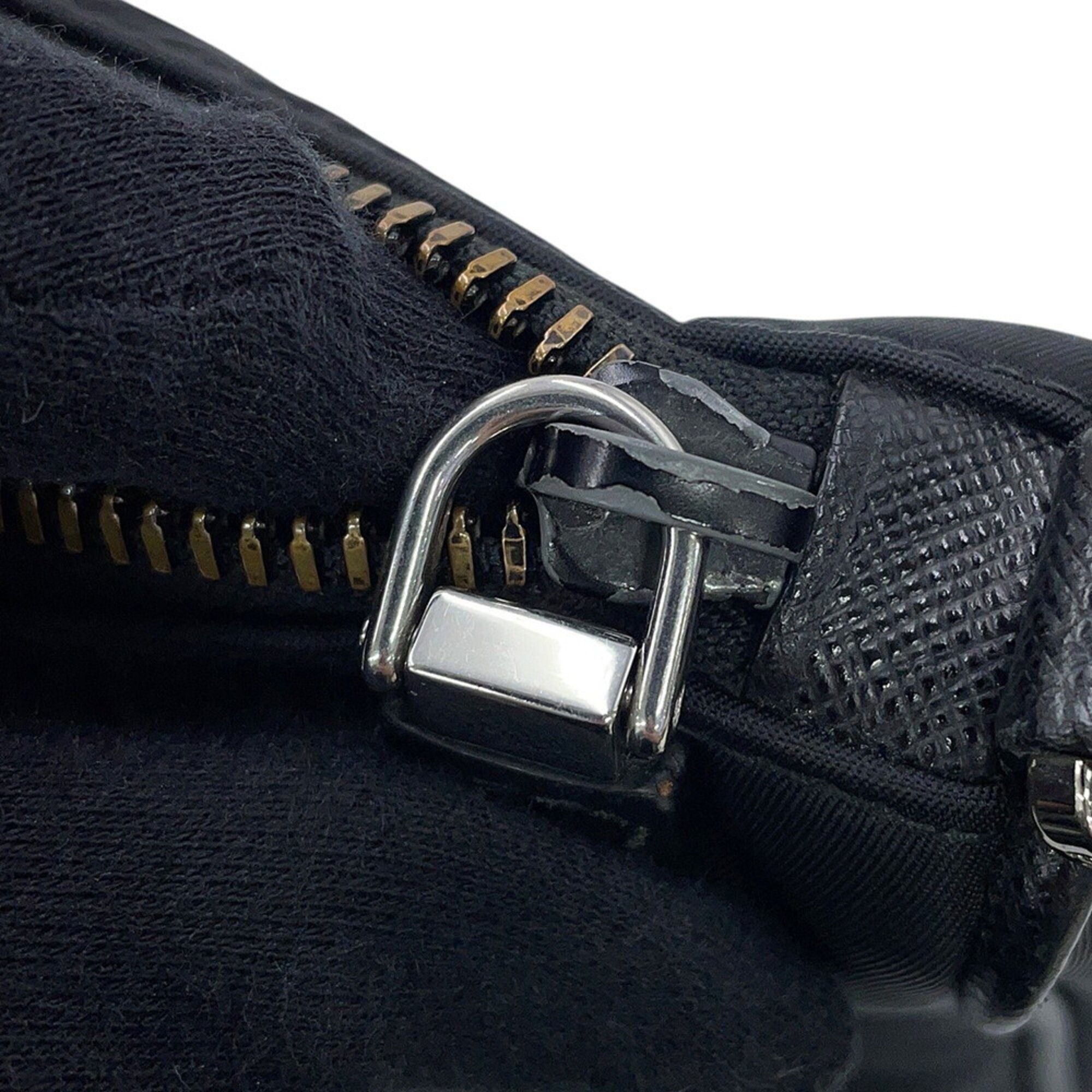 Nylon Leather Handbag Pouch Shoulder Bag (Pre-Owned) - Prada - Modalova