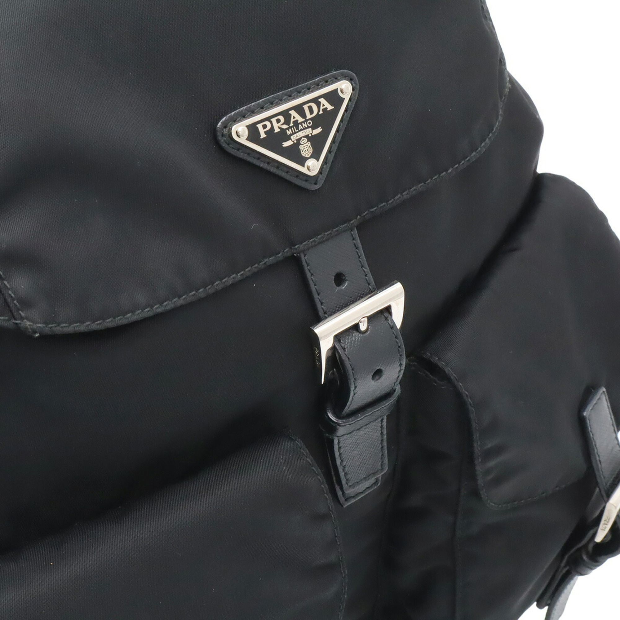 Nylon Leather Backpack (Pre-Owned) - Prada - Modalova