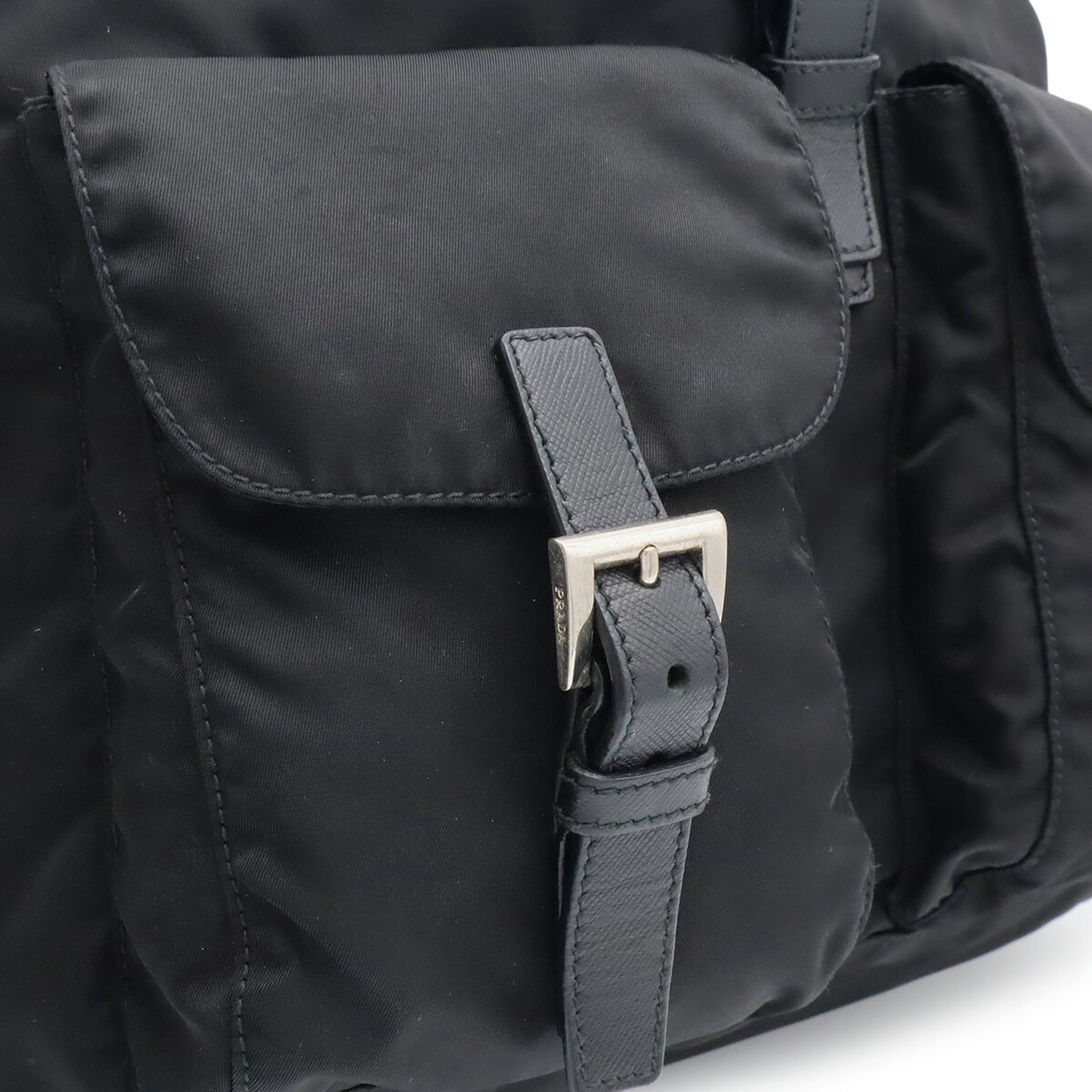 Nylon Leather Backpack (Pre-Owned) - Prada - Modalova