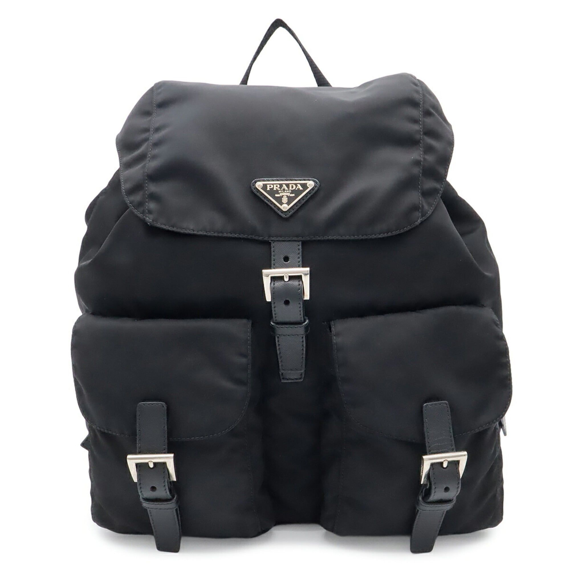Nylon Leather Backpack (Pre-Owned) - Prada - Modalova