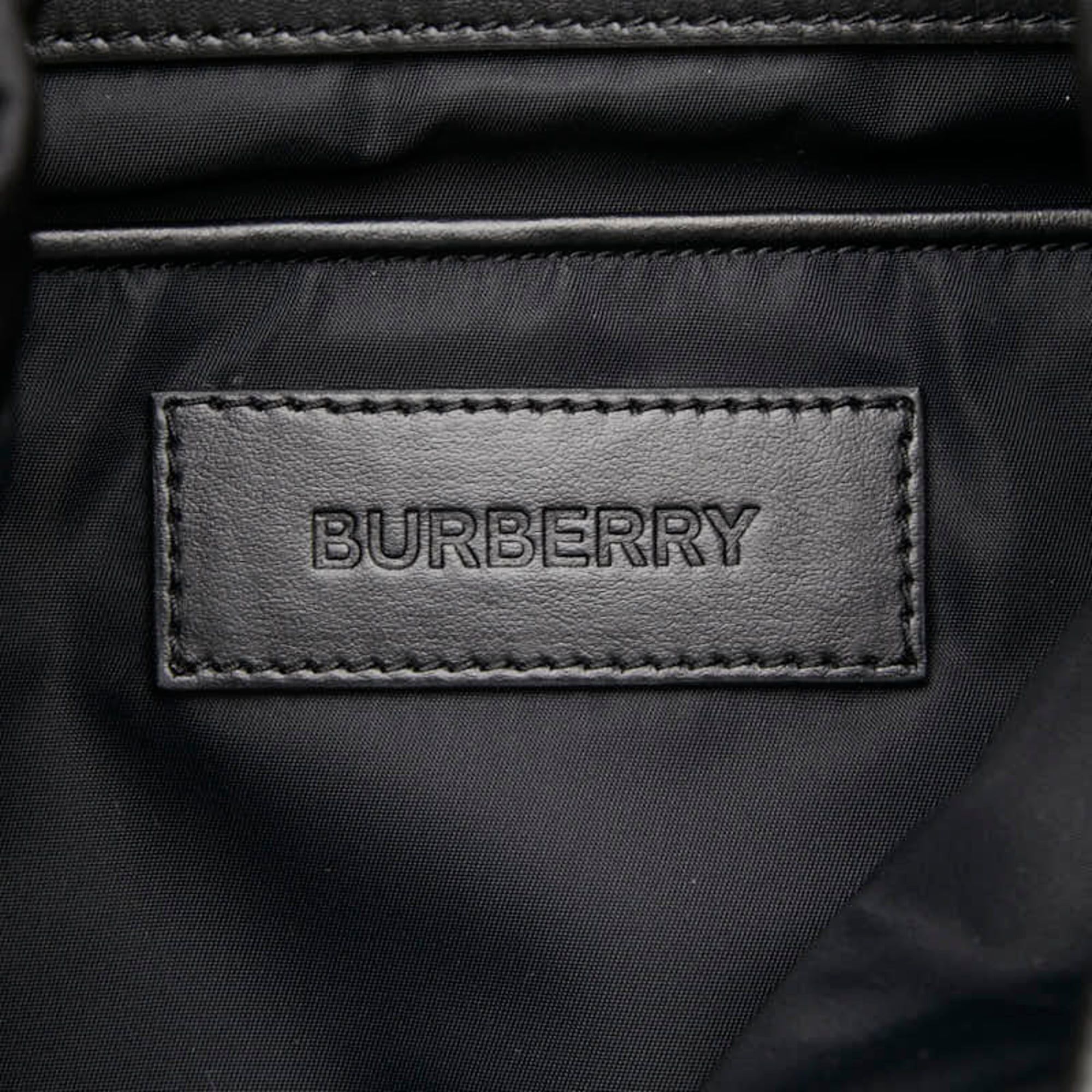 Nylon Leather Backpack (Pre-Owned) - Burberry - Modalova
