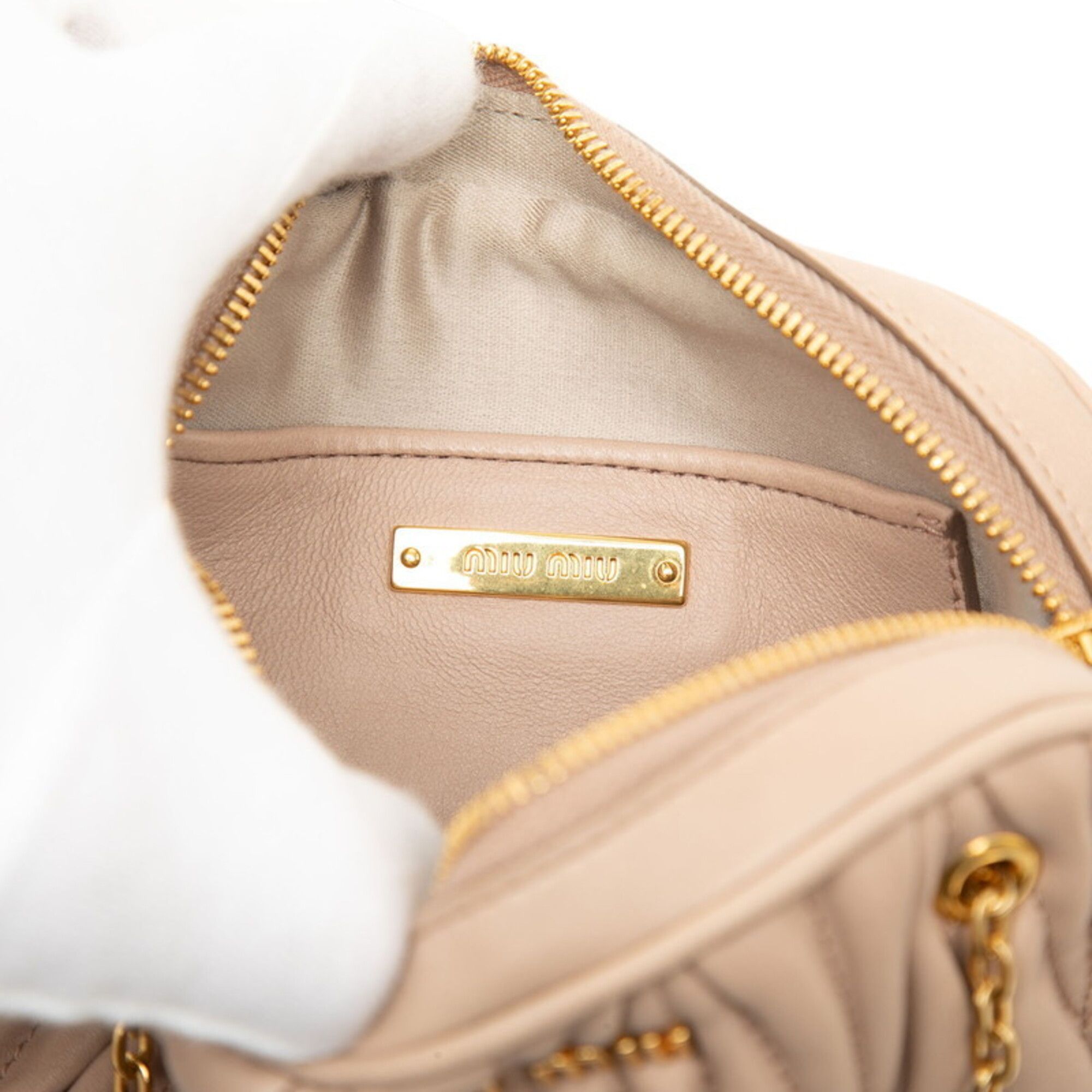 Leather Handbag Pouch (Pre-Owned) - Miu Miu - Modalova