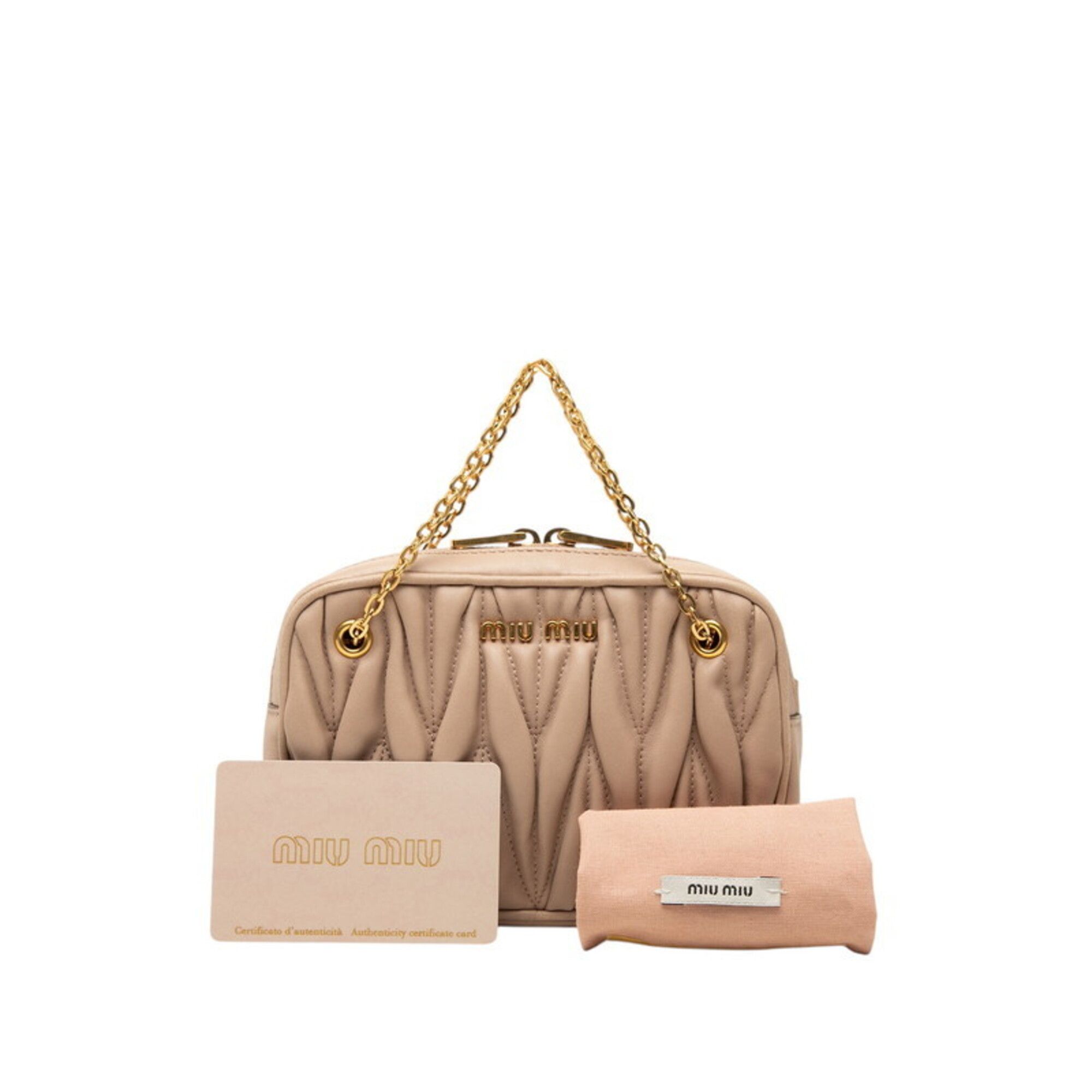 Leather Handbag Pouch (Pre-Owned) - Miu Miu - Modalova