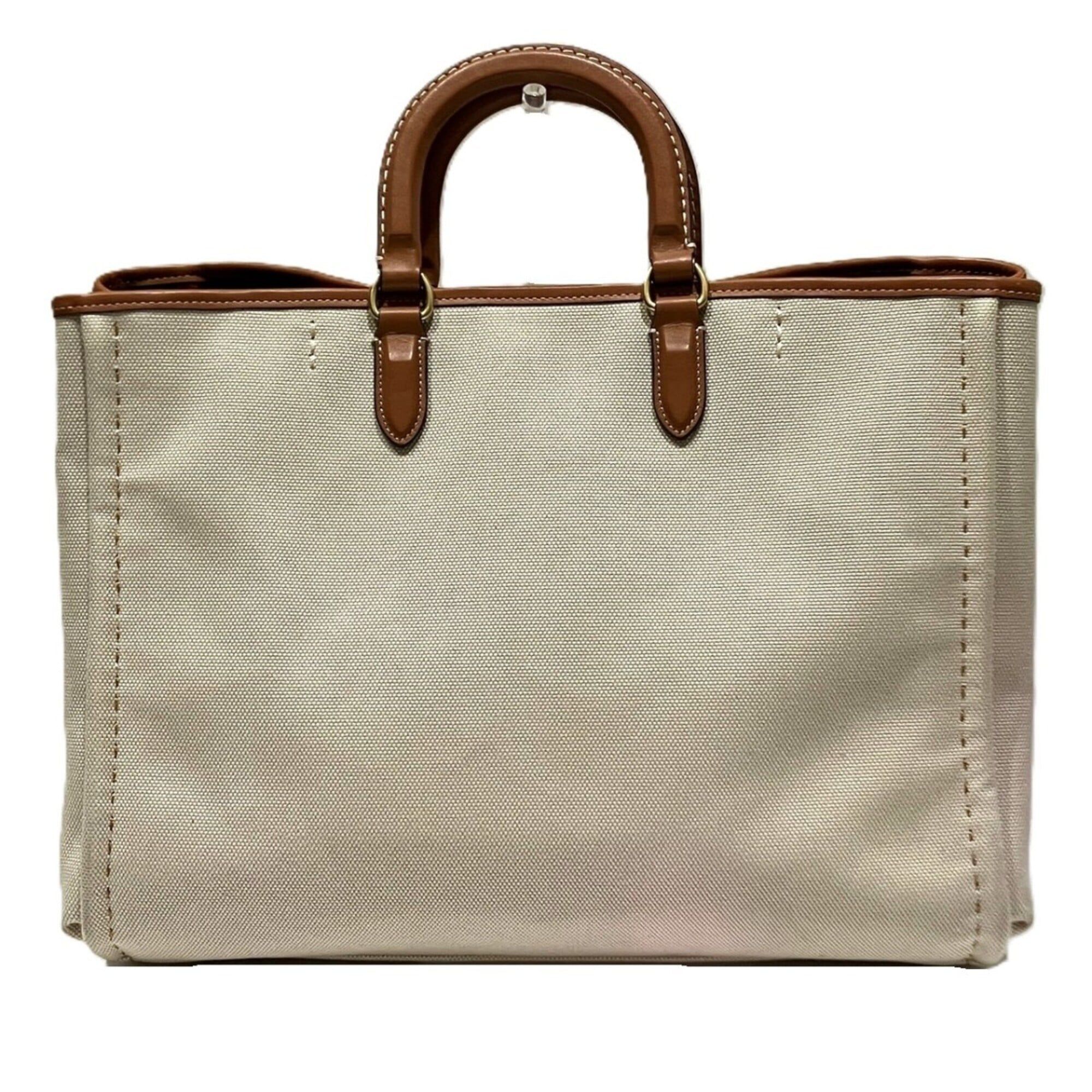 Canvas Leather Tote Bag (Pre-Owned) - Coach - Modalova