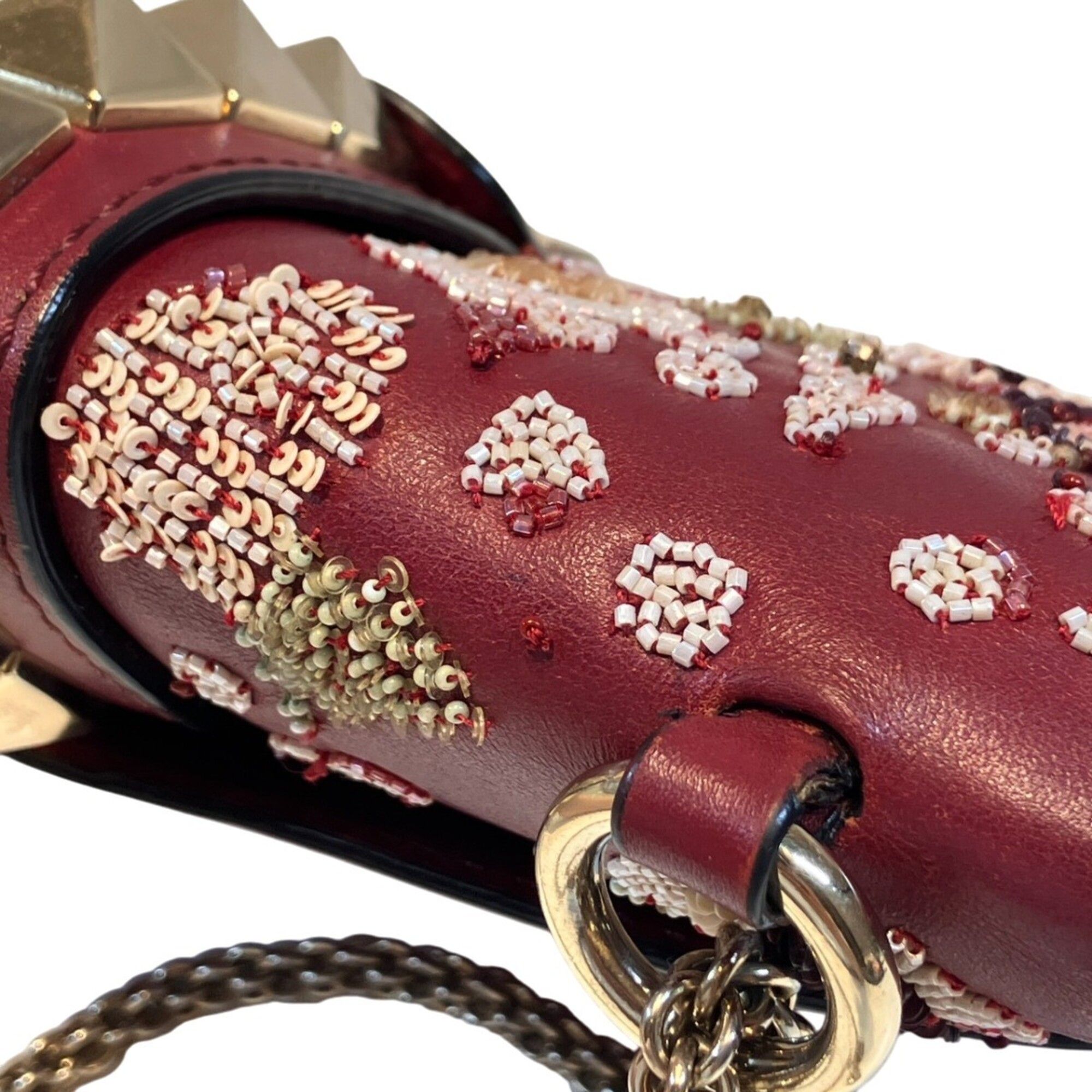Leather Beads Shoulder Bag (Pre-Owned) - Valentino - Modalova