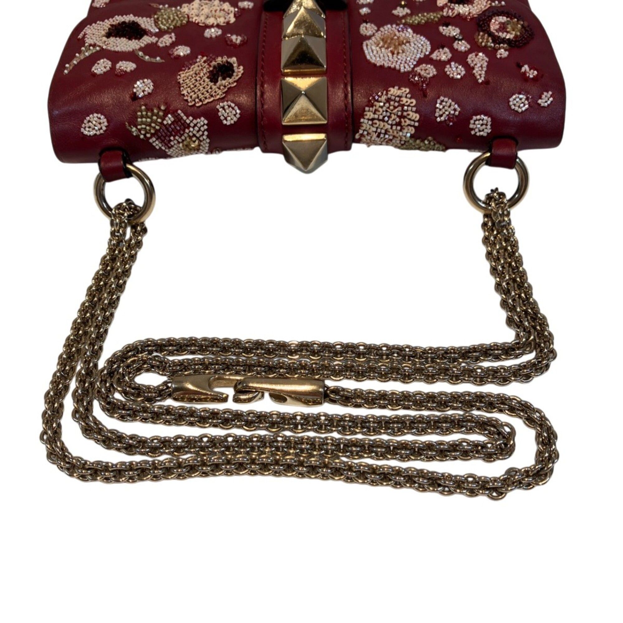 Leather Beads Shoulder Bag (Pre-Owned) - Valentino - Modalova