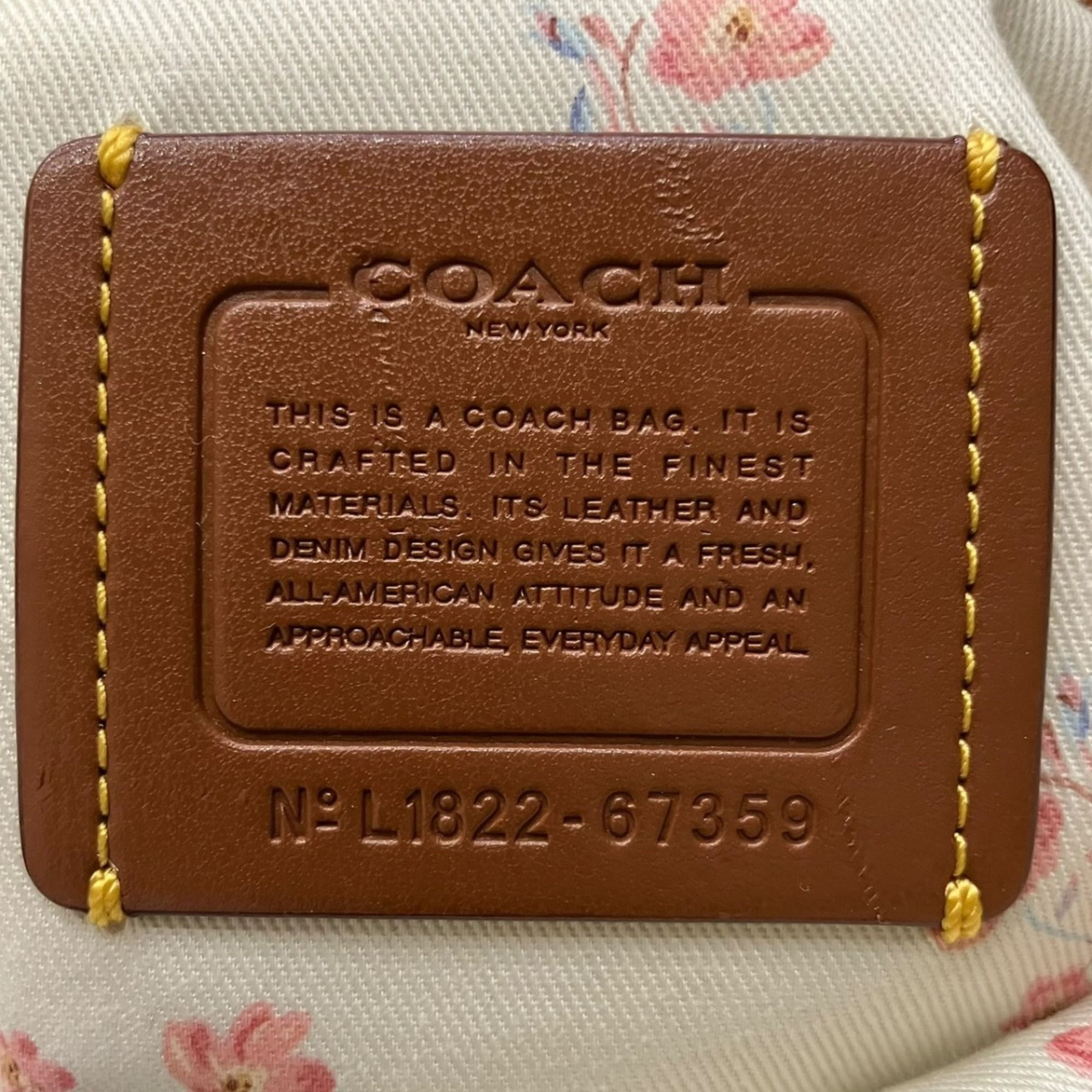 Denim Leather Shoulder Bag (Pre-Owned) - Coach - Modalova