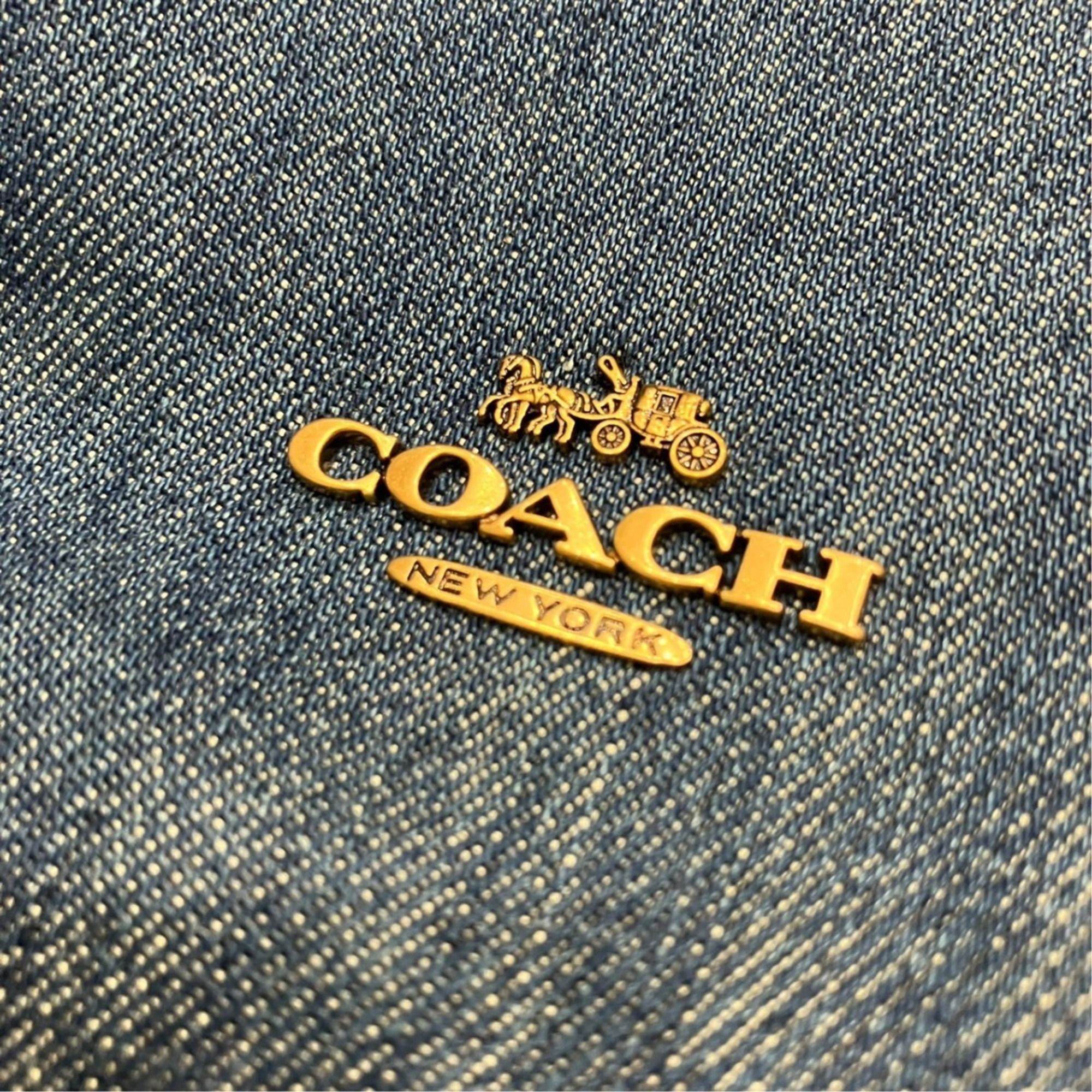 Denim Leather Shoulder Bag (Pre-Owned) - Coach - Modalova