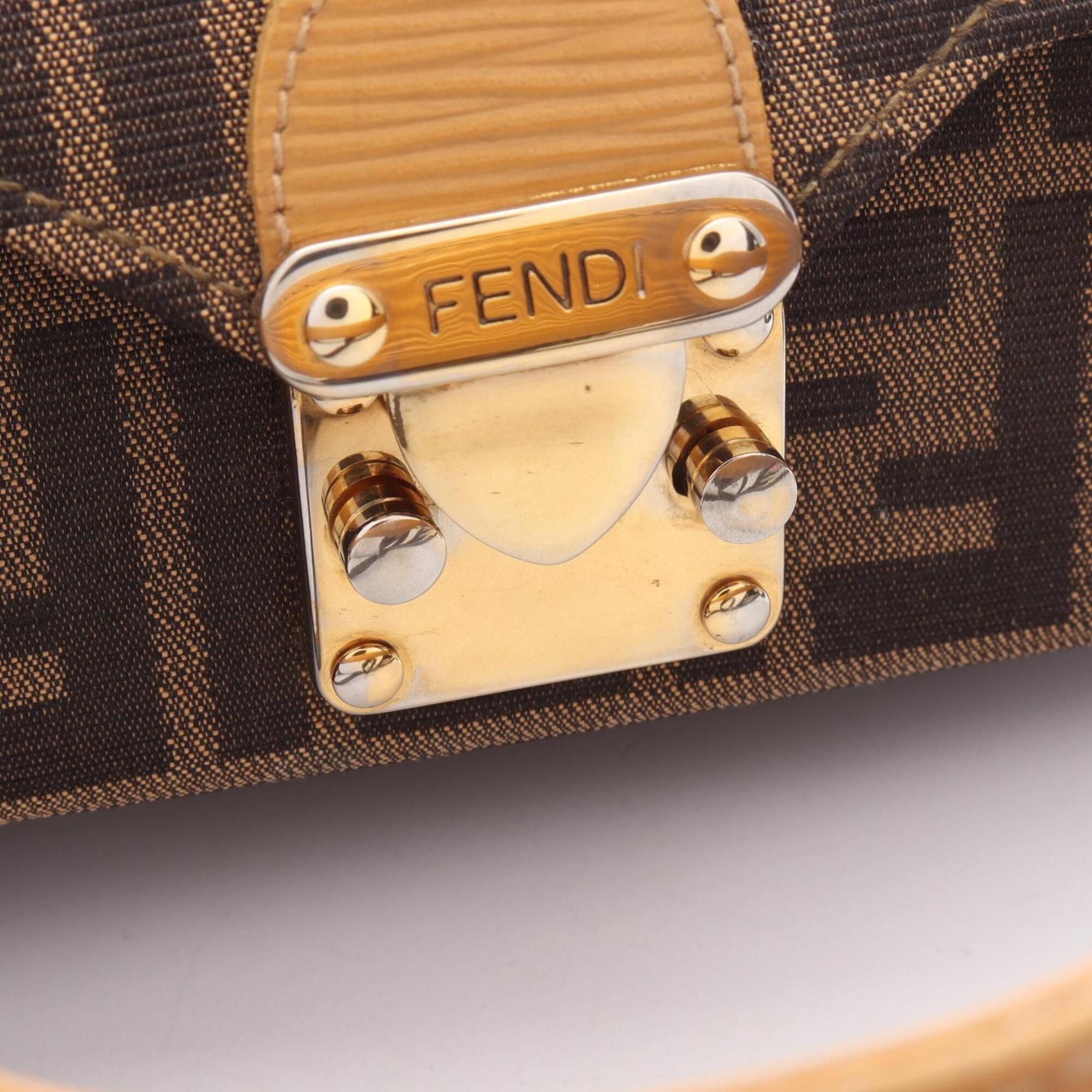 Canvas Leather Handbag (Pre-Owned) - Fendi - Modalova