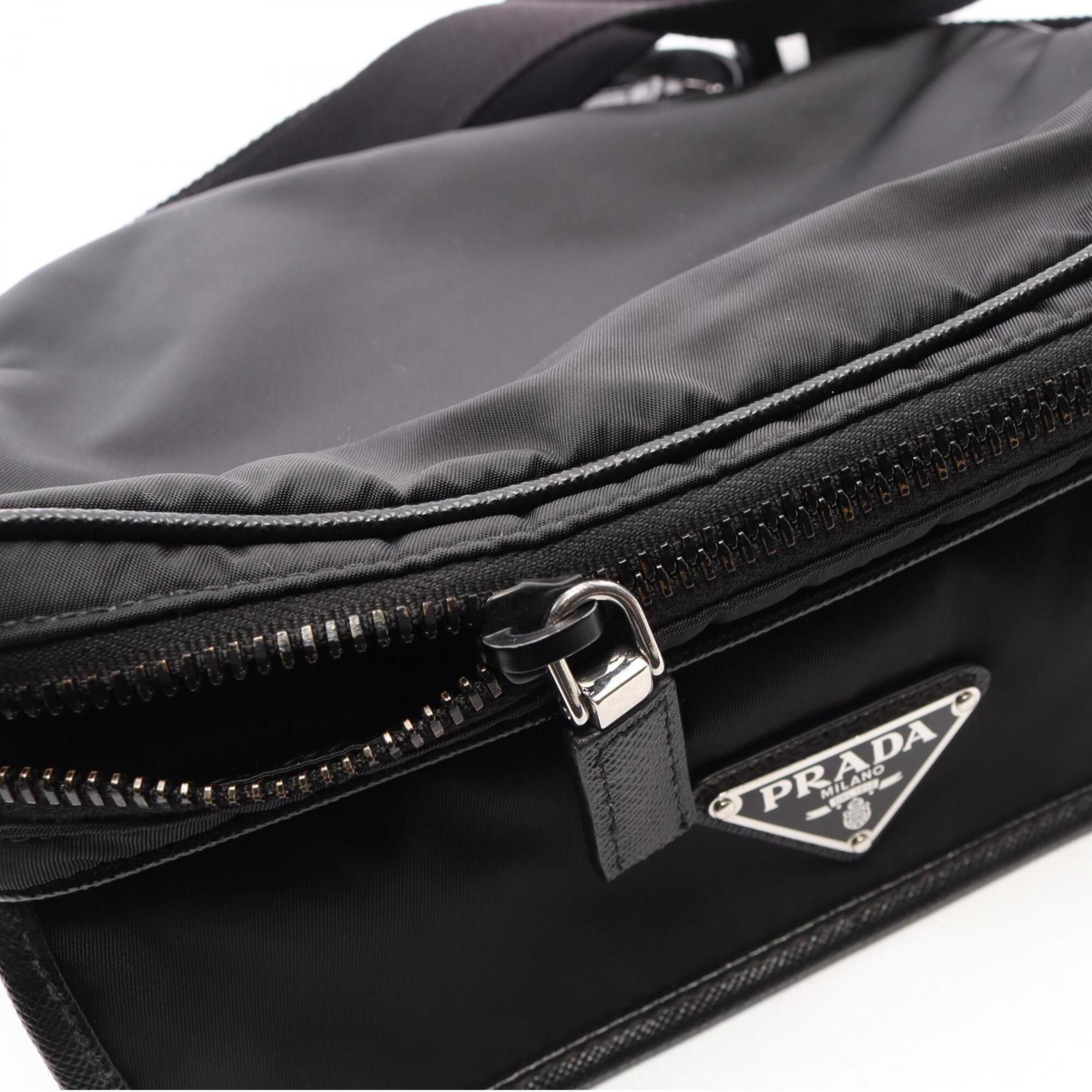 Nylon Leather Handbag Pouch Shoulder Bag (Pre-Owned) - Prada - Modalova