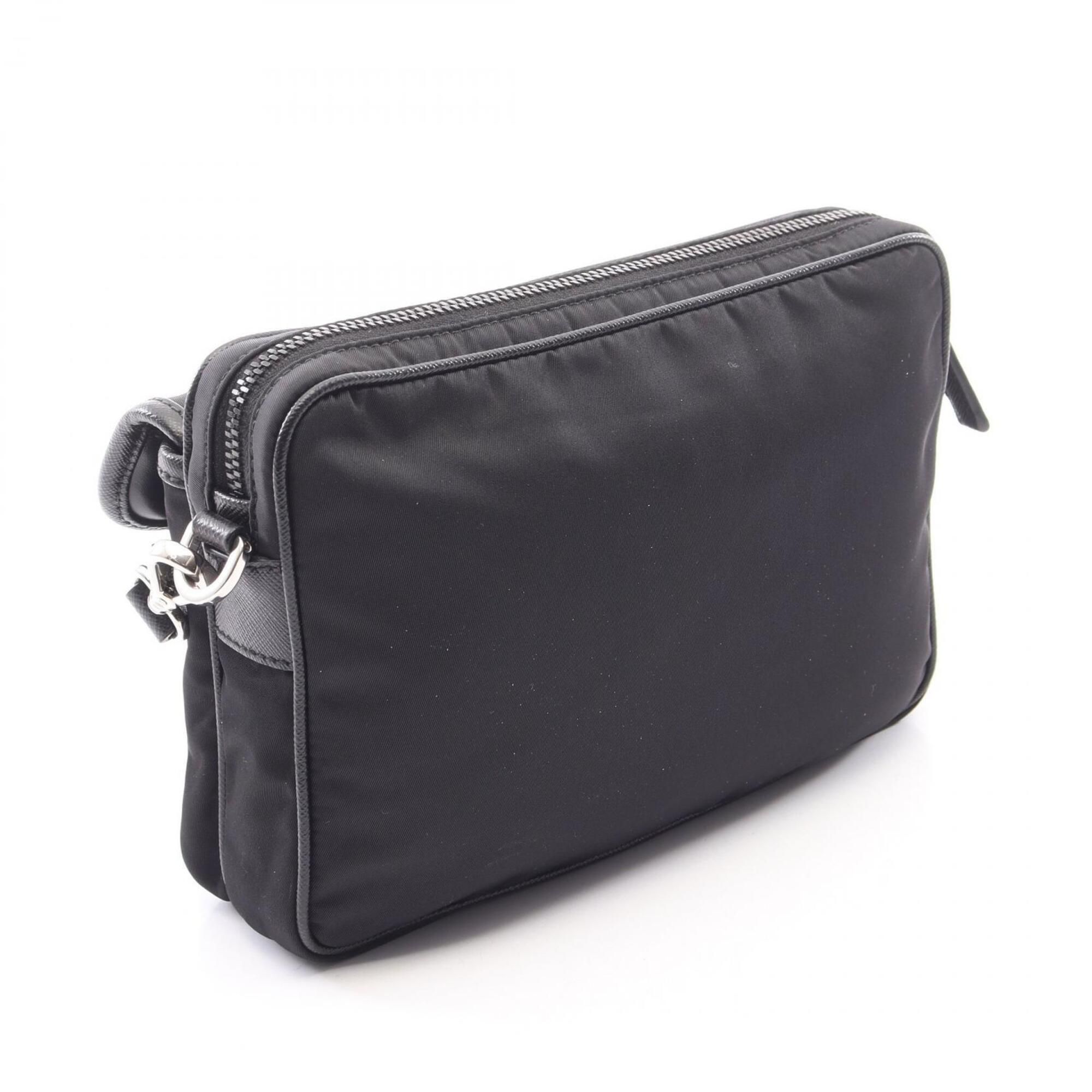 Nylon Leather Handbag Pouch Shoulder Bag (Pre-Owned) - Prada - Modalova