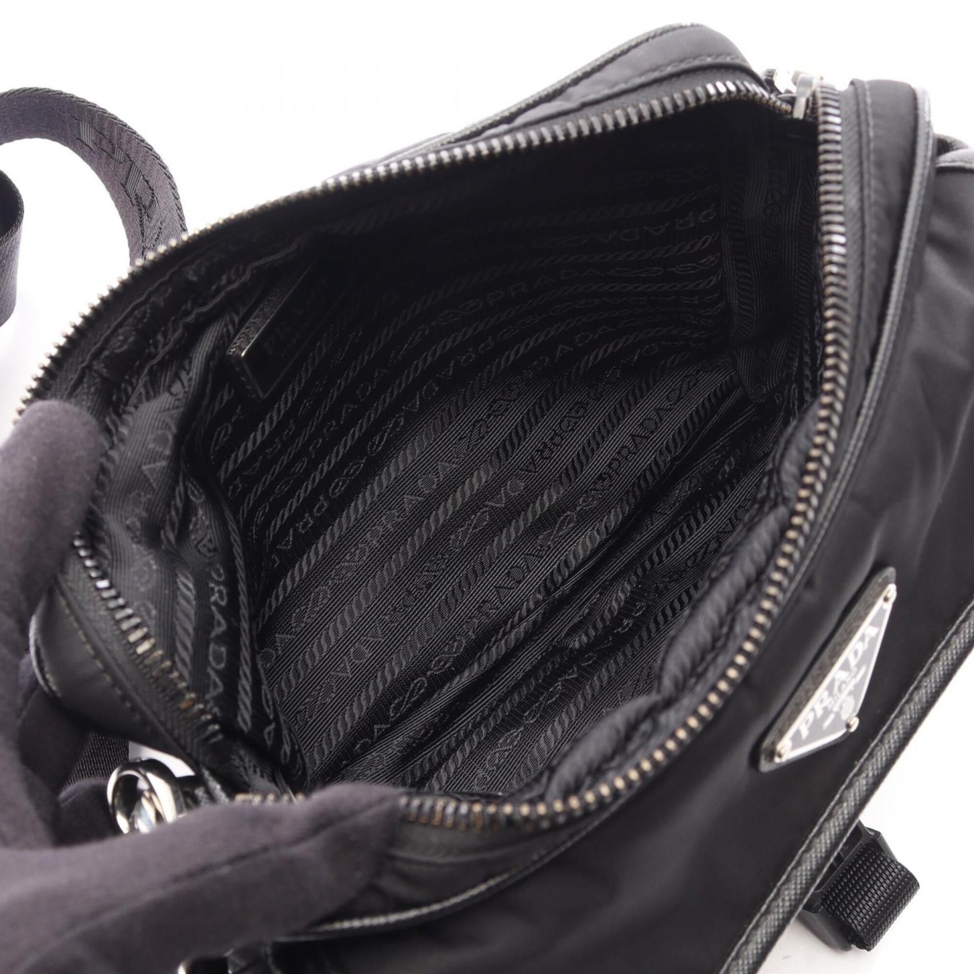 Nylon Leather Handbag Pouch Shoulder Bag (Pre-Owned) - Prada - Modalova