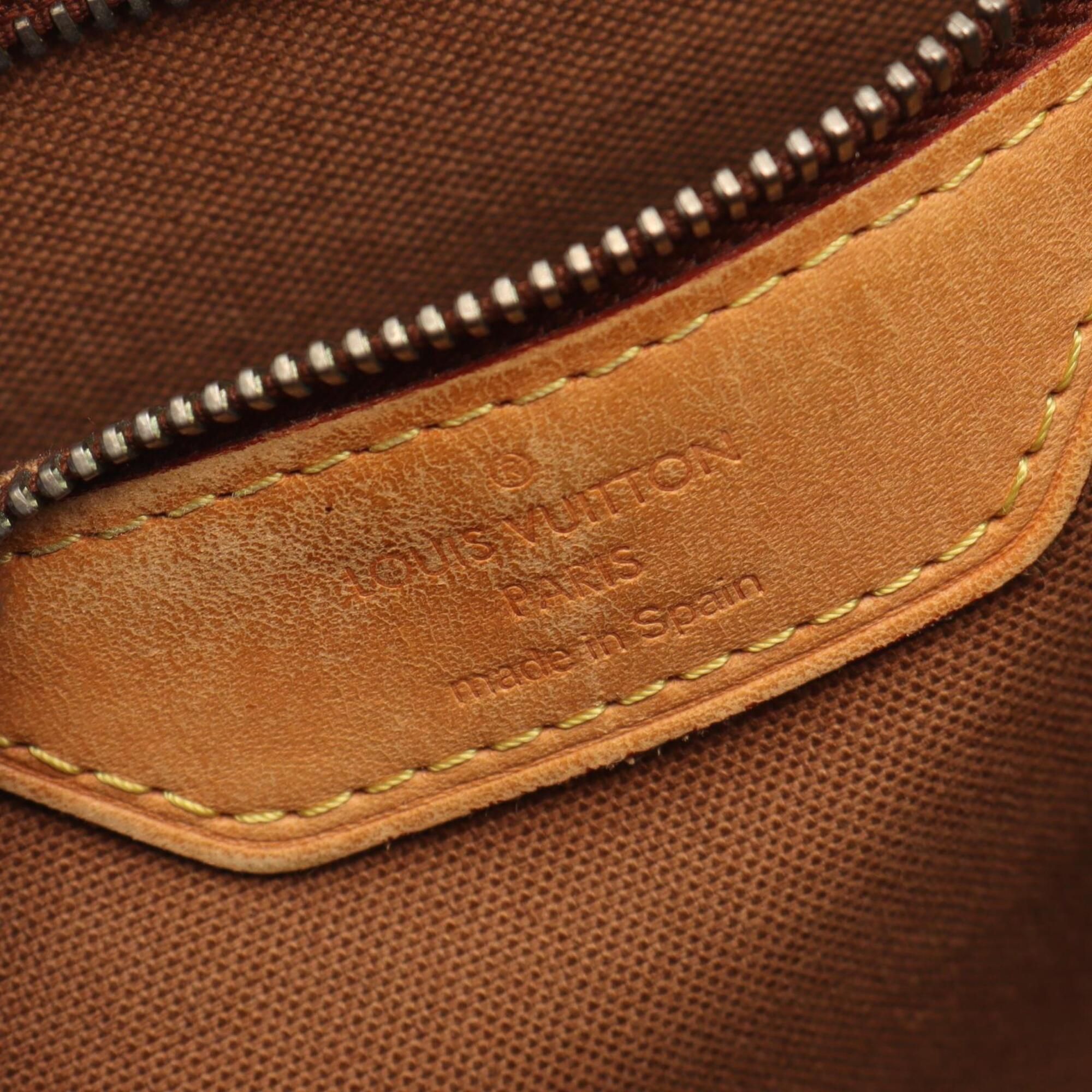 Coated Canvas Monogram Leather Handbag Tote Bag (Pre-Owned) - Louis Vuitton - Modalova