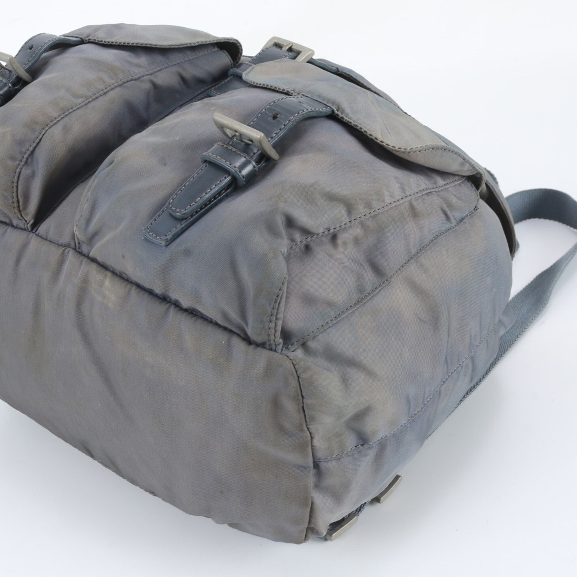 Leather Nylon Backpack (Pre-Owned) - Prada - Modalova