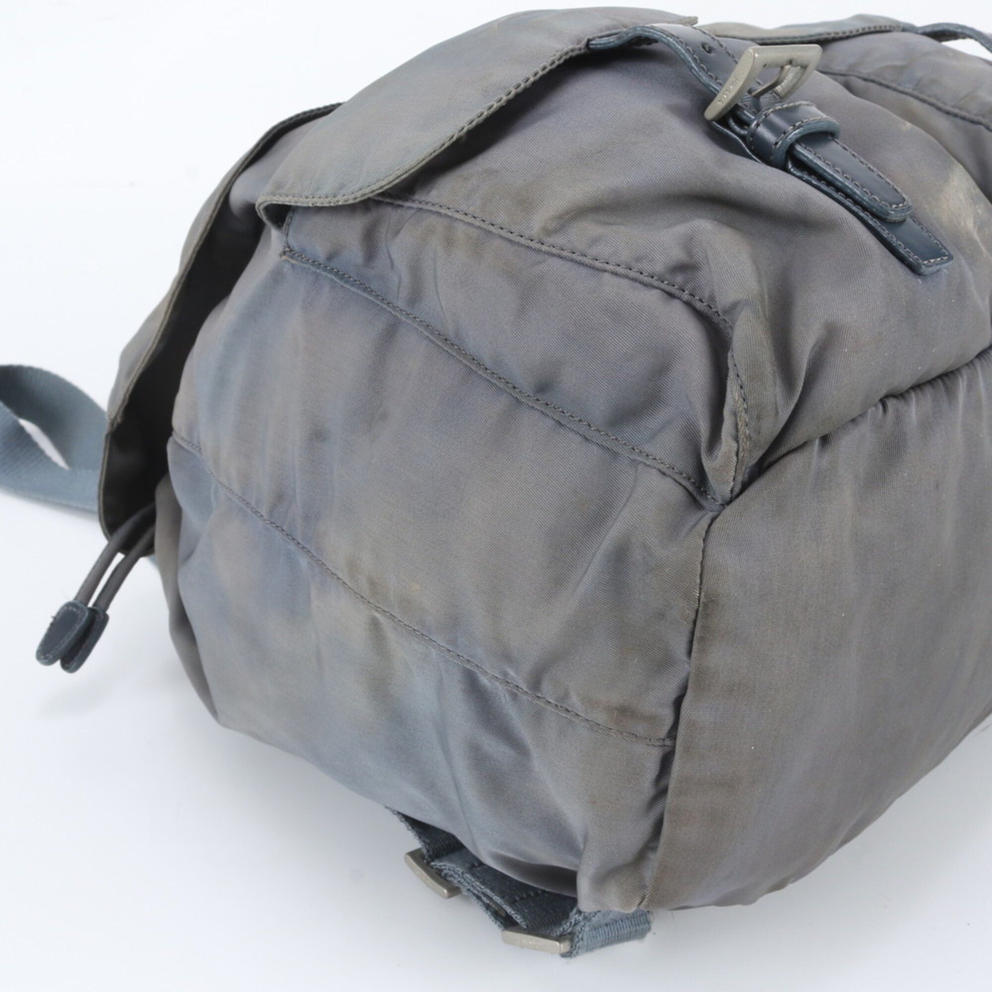 Leather Nylon Backpack (Pre-Owned) - Prada - Modalova