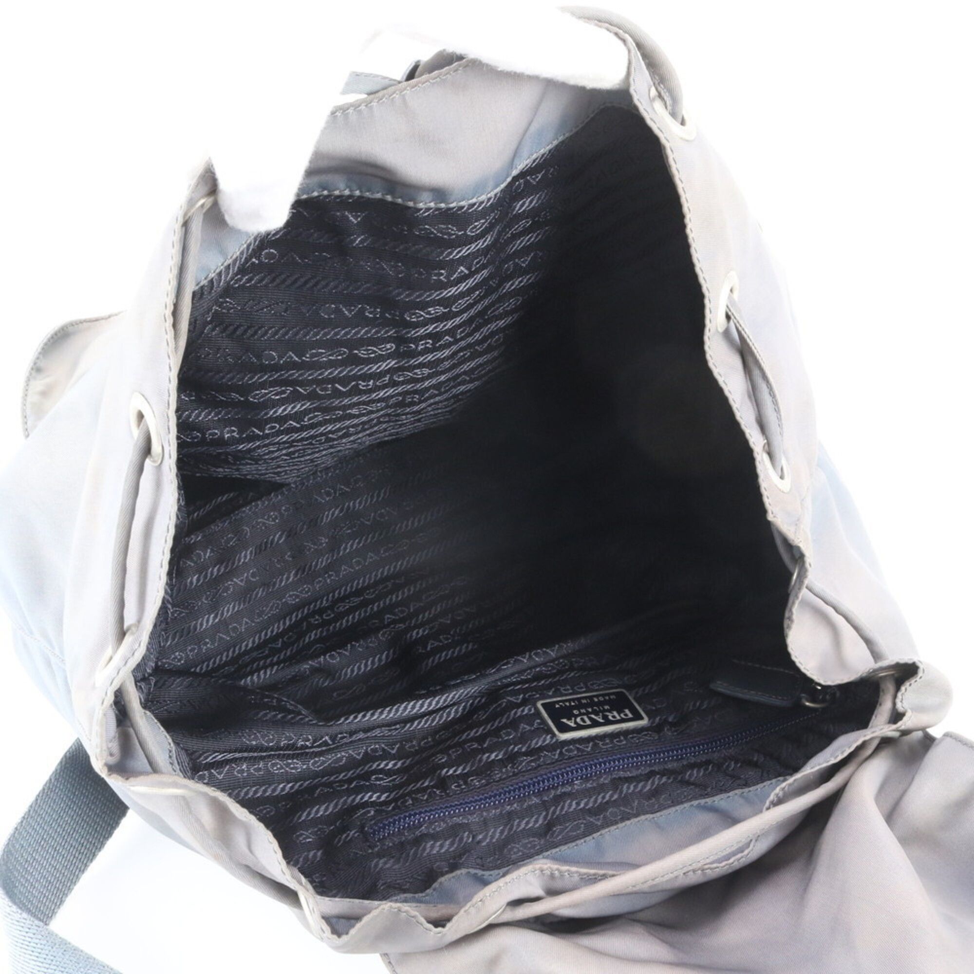 Leather Nylon Backpack (Pre-Owned) - Prada - Modalova