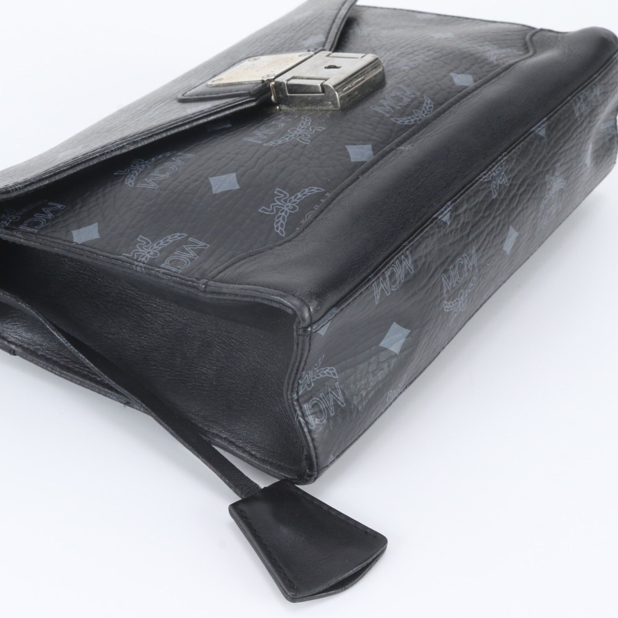 Leather Coated Canvas Clutch Bag Pouch (Pre-Owned) - MCM - Modalova