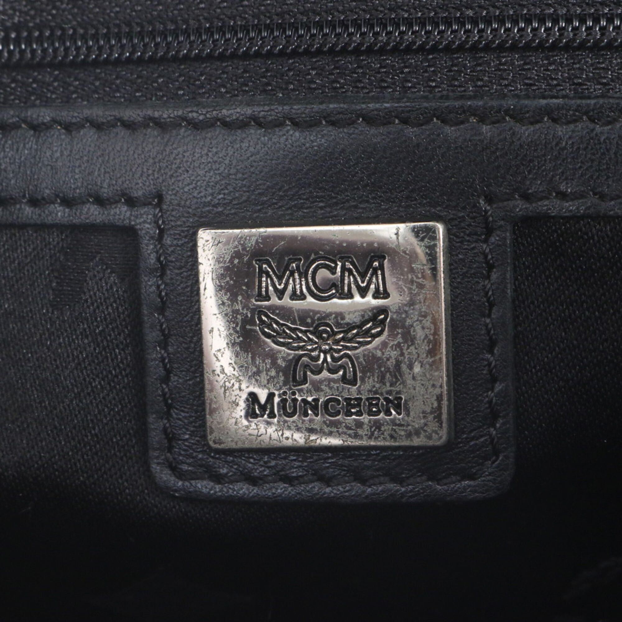 Leather Coated Canvas Clutch Bag Pouch (Pre-Owned) - MCM - Modalova