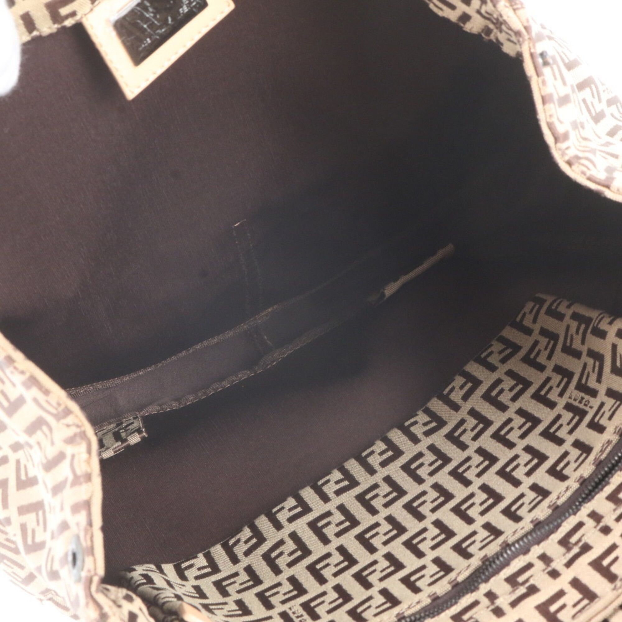 Leather Canvas Backpack Shoulder Bag (Pre-Owned) - Fendi - Modalova