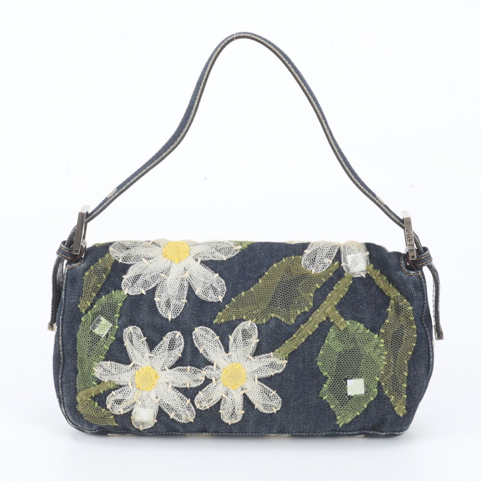 Leather Canvas Shoulder Bag (Pre-Owned) - Fendi - Modalova